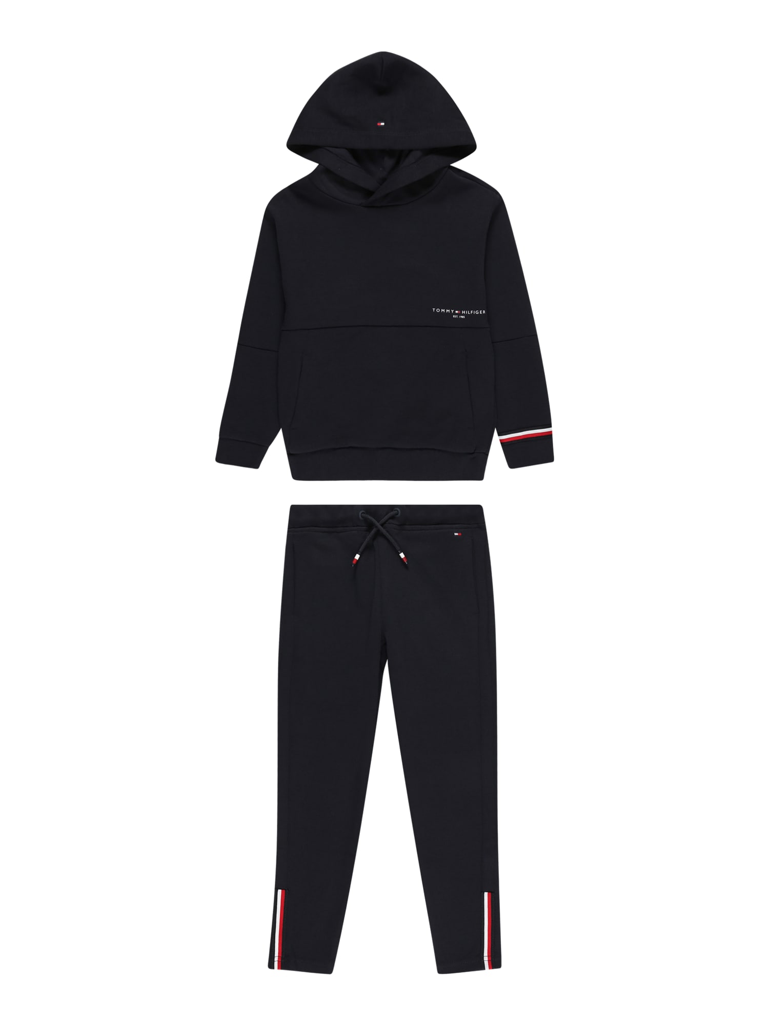 TOMMY HILFIGER Trenirka za tek  nočno modra / rdeča / bela