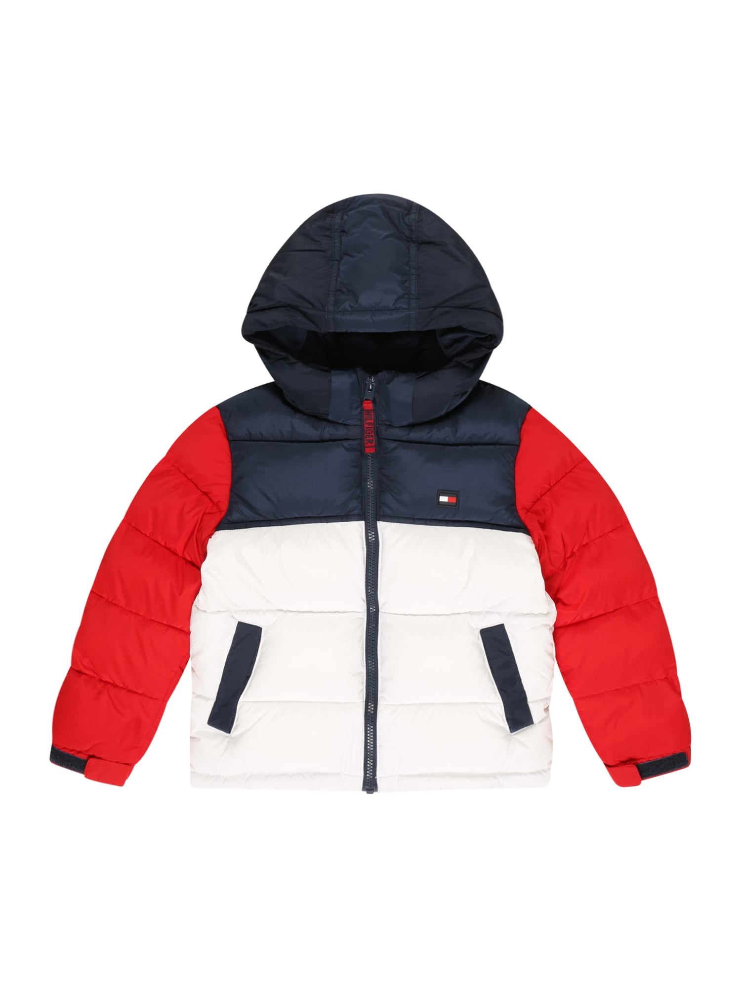 TOMMY HILFIGER Zimska jakna 'ALASKA'  mornarska / rdeča / bela