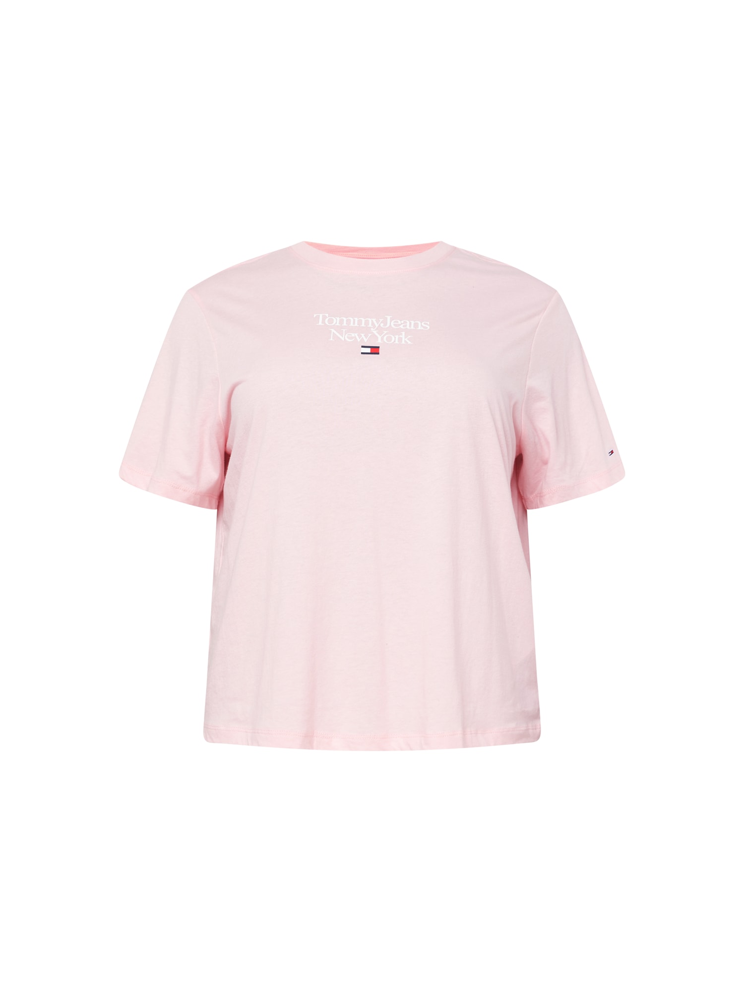 Tommy Jeans Curve Majica  mornarska / pastelno roza / rdeča / bela