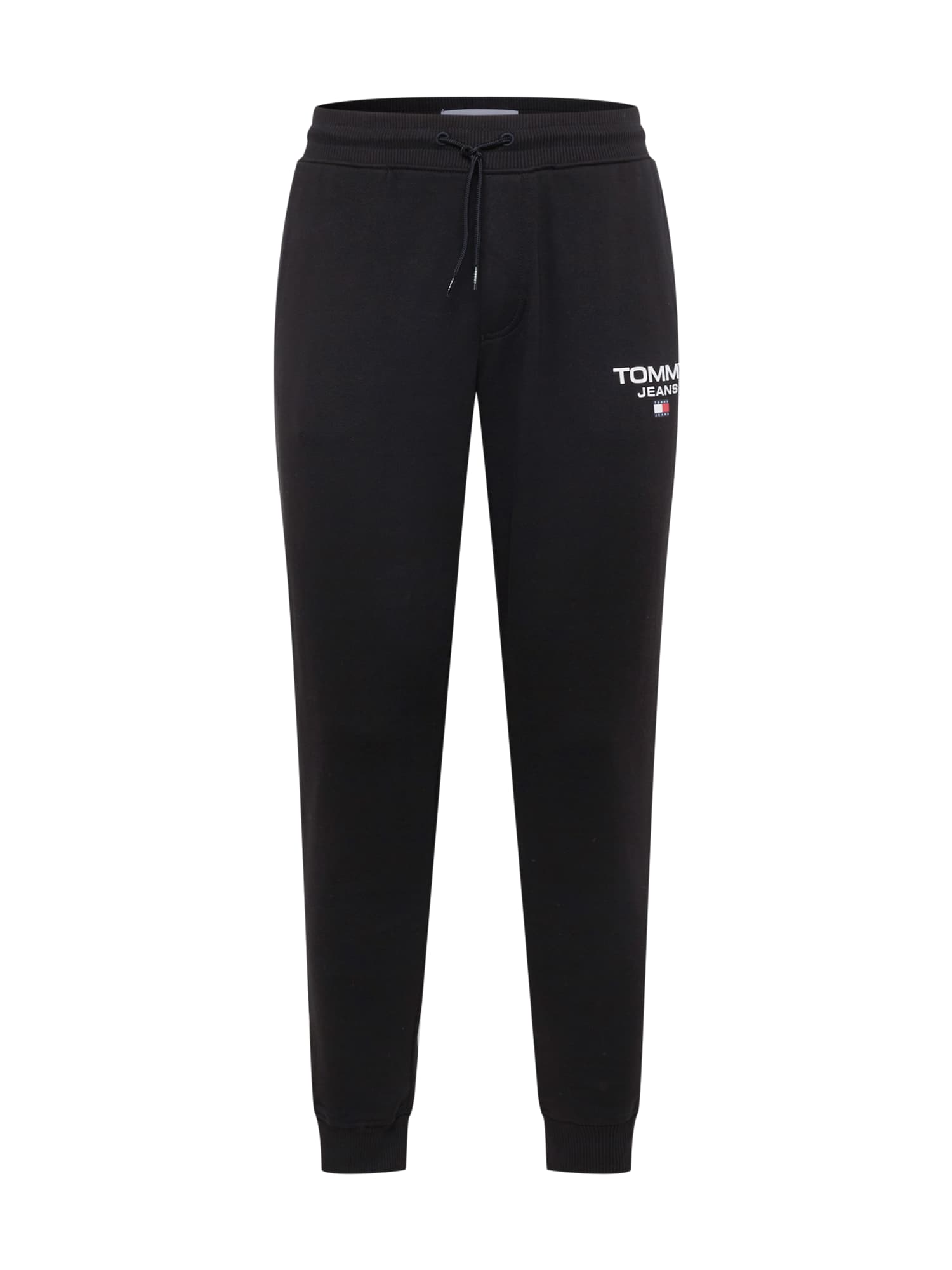 Tommy Jeans Hlače  črna / bela