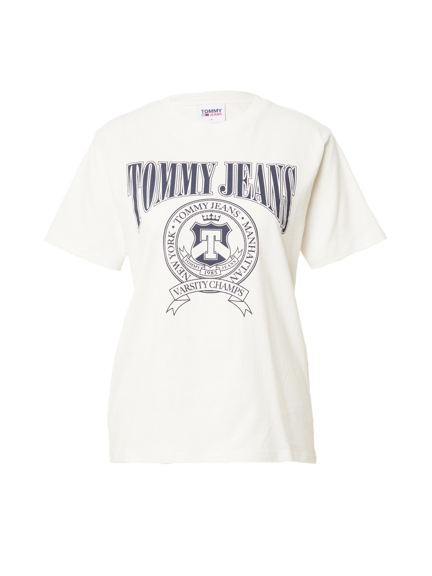 Tommy Jeans Majica  marine / bela