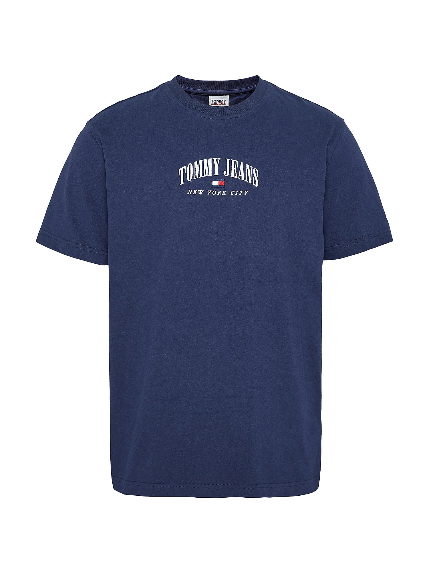 Tommy Jeans Majica  modra / bela