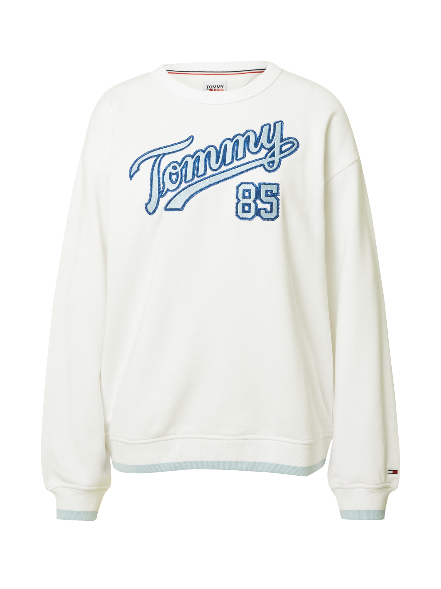 Tommy Jeans Majica  modra / svetlo modra / bela