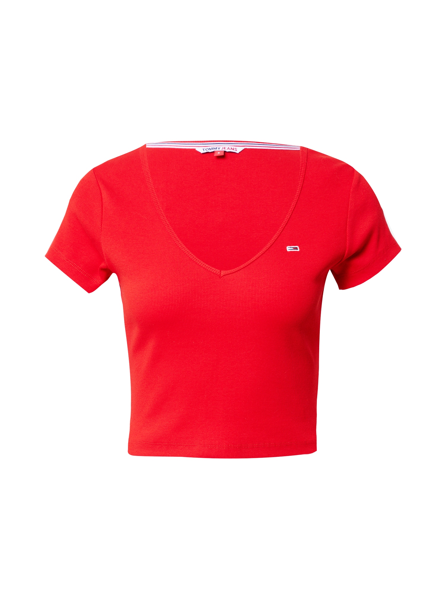 Tommy Jeans Majica  mornarska / rdeča / bela