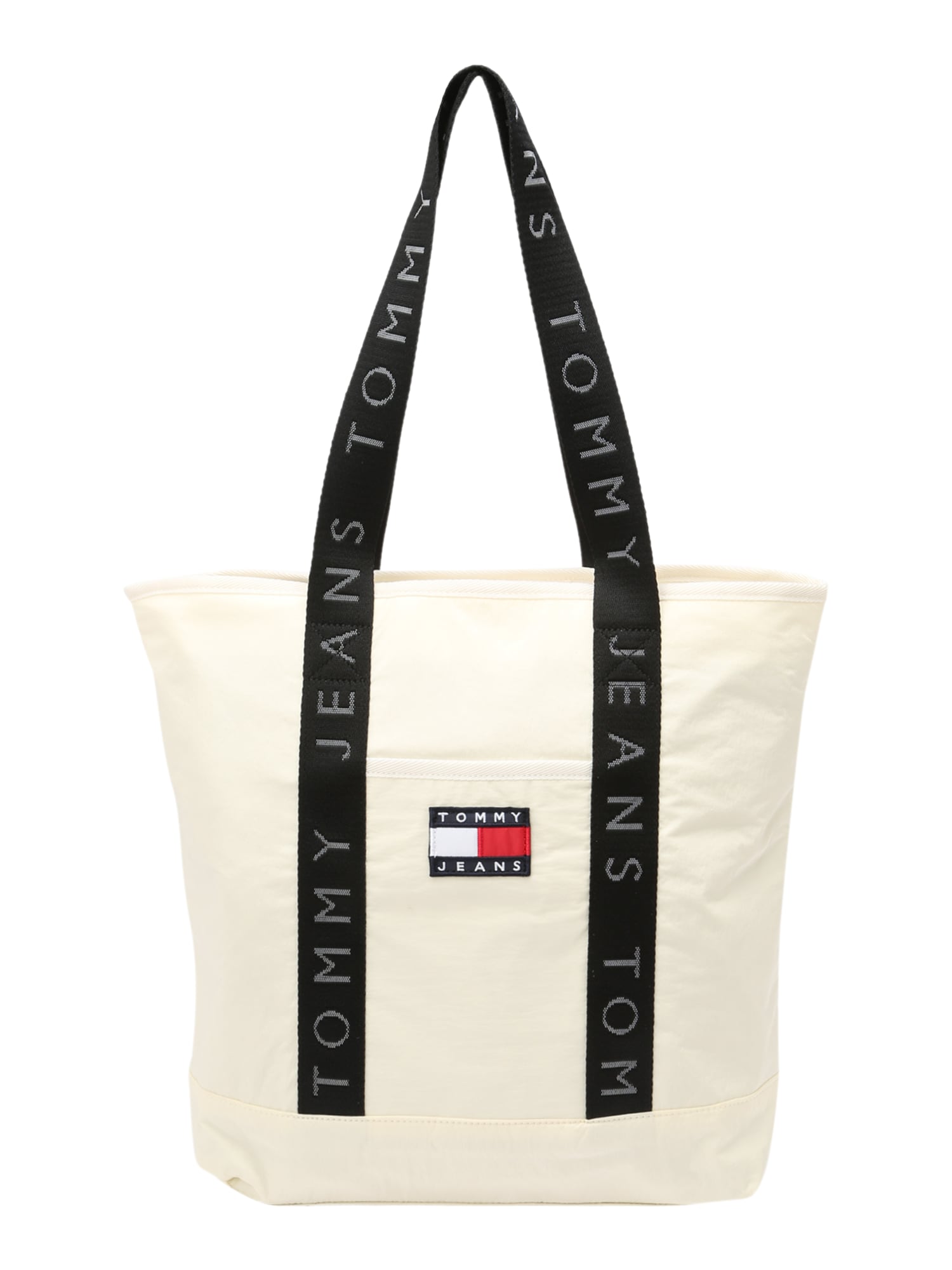 Tommy Jeans Nakupovalna torba  siva / rdeča / črna / bela