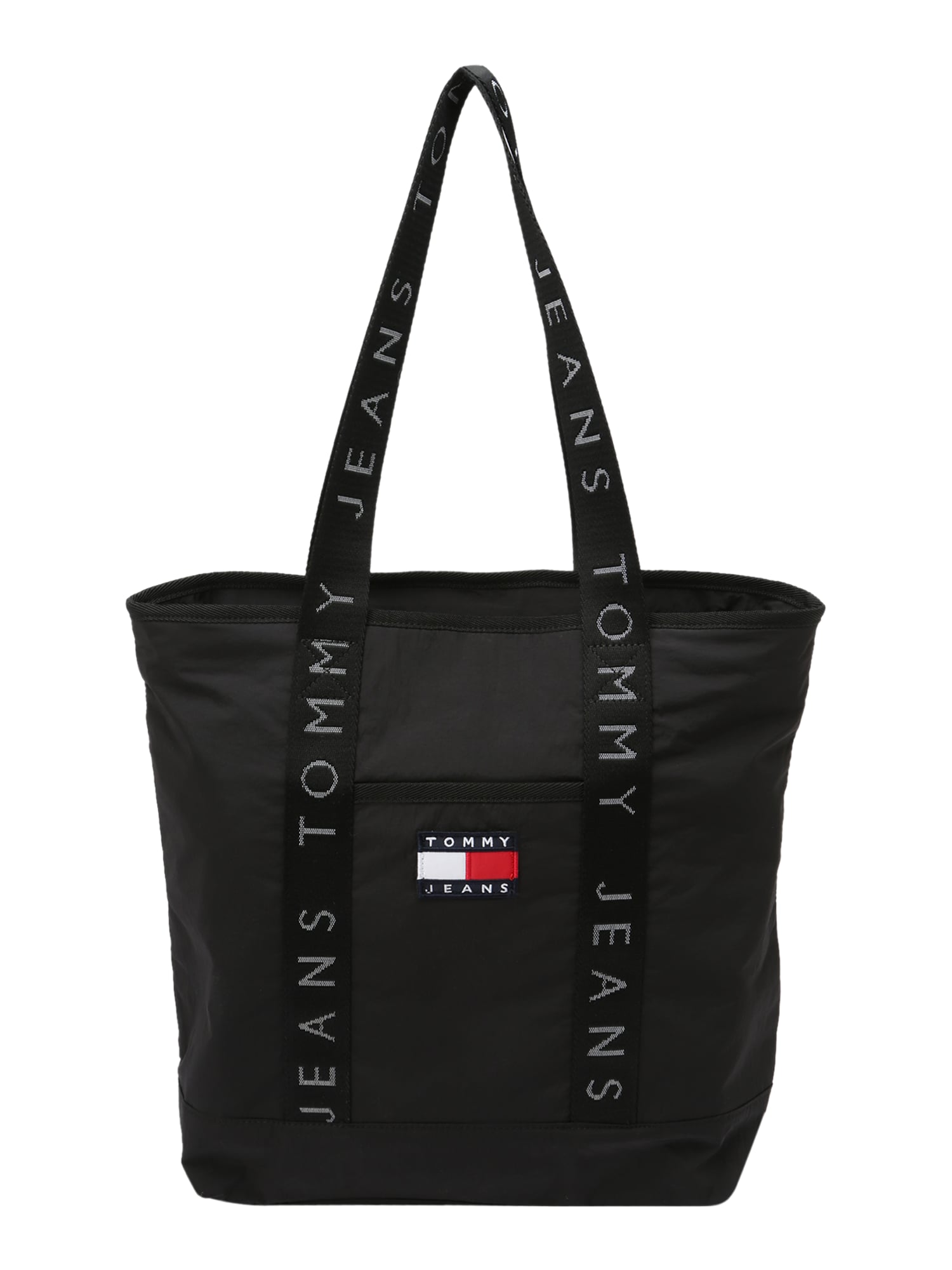 Tommy Jeans Nakupovalna torba  siva / rdeča / črna / bela