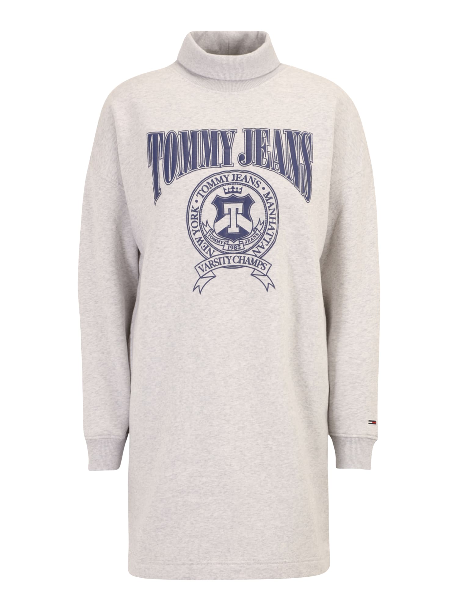 Tommy Jeans Obleka  marine / pegasto siva
