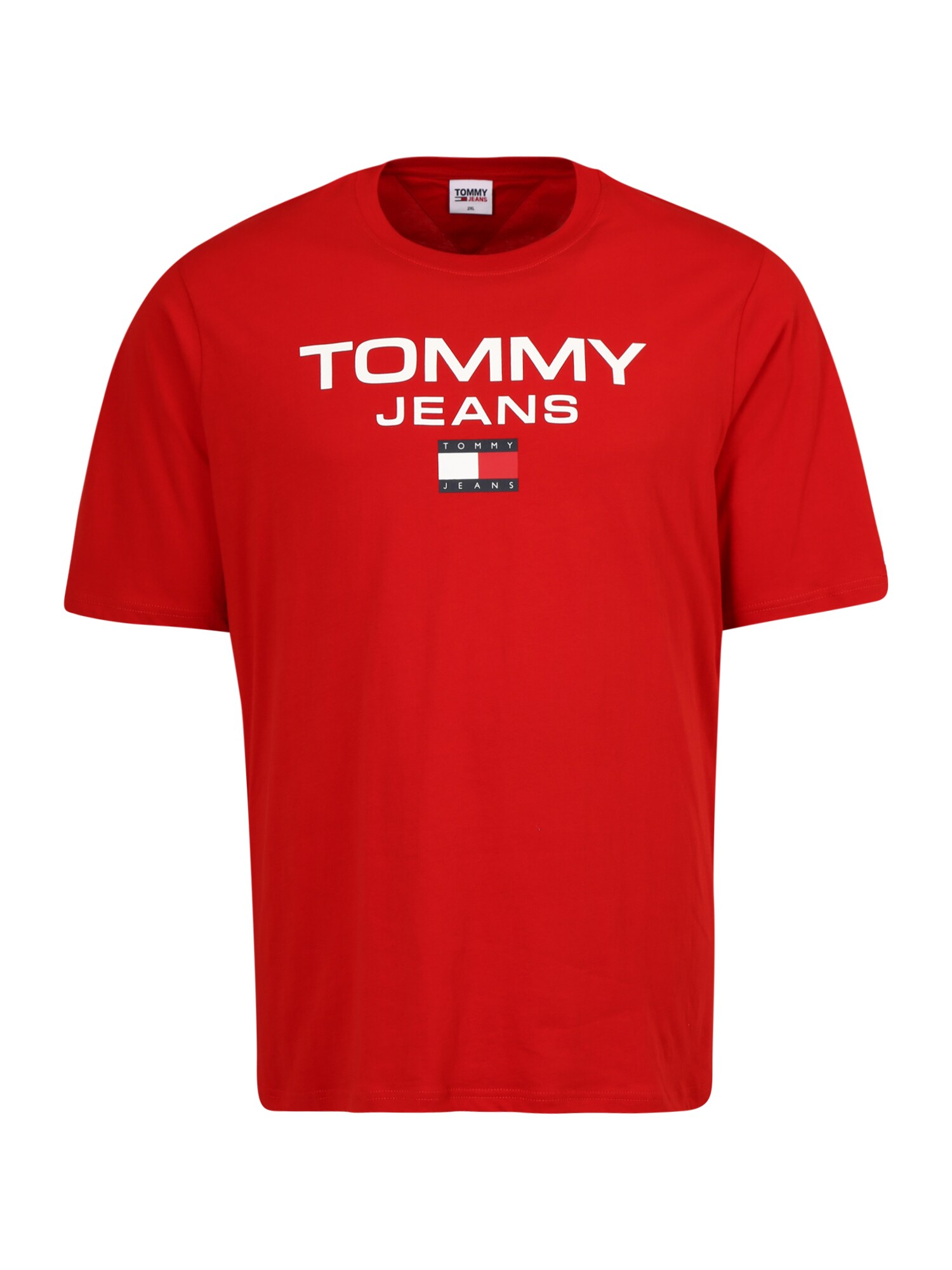 Tommy Jeans Plus Majica  mornarska / rdeča / bela