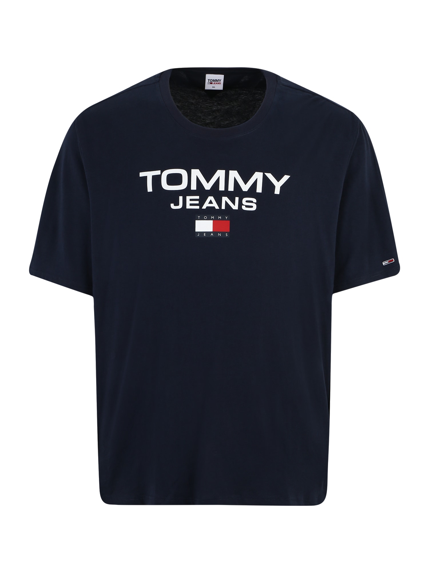 Tommy Jeans Plus Majica  temno modra / rdeča / bela