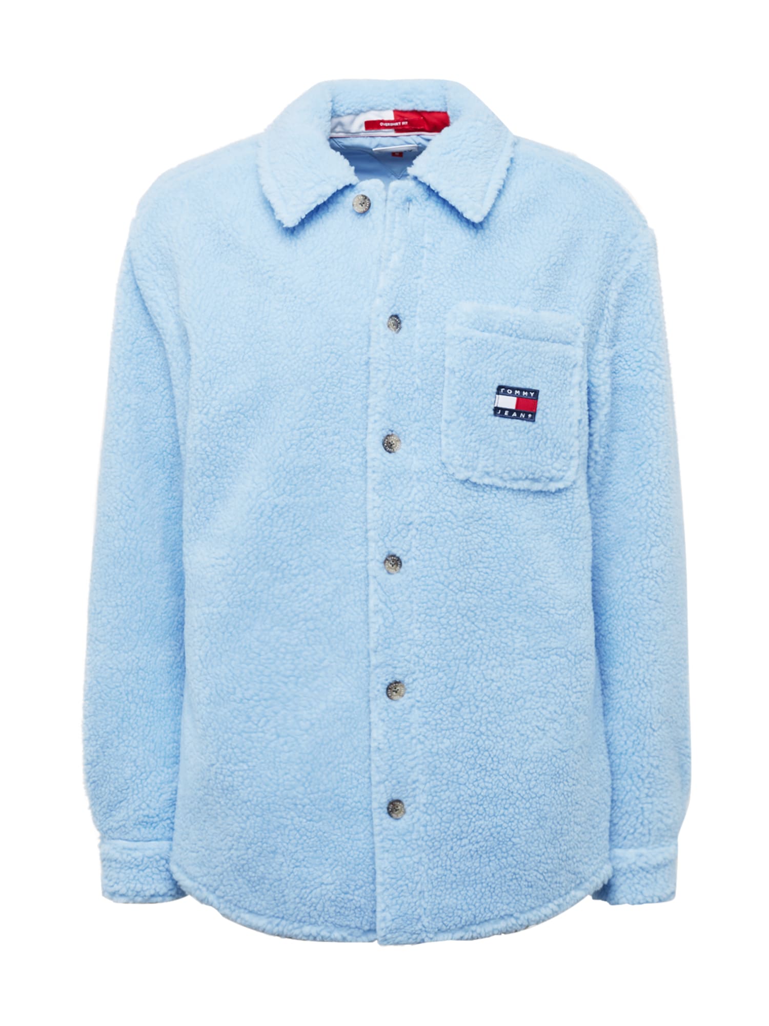 Tommy Jeans Prehodna jakna  mornarska / svetlo modra / rdeča / bela