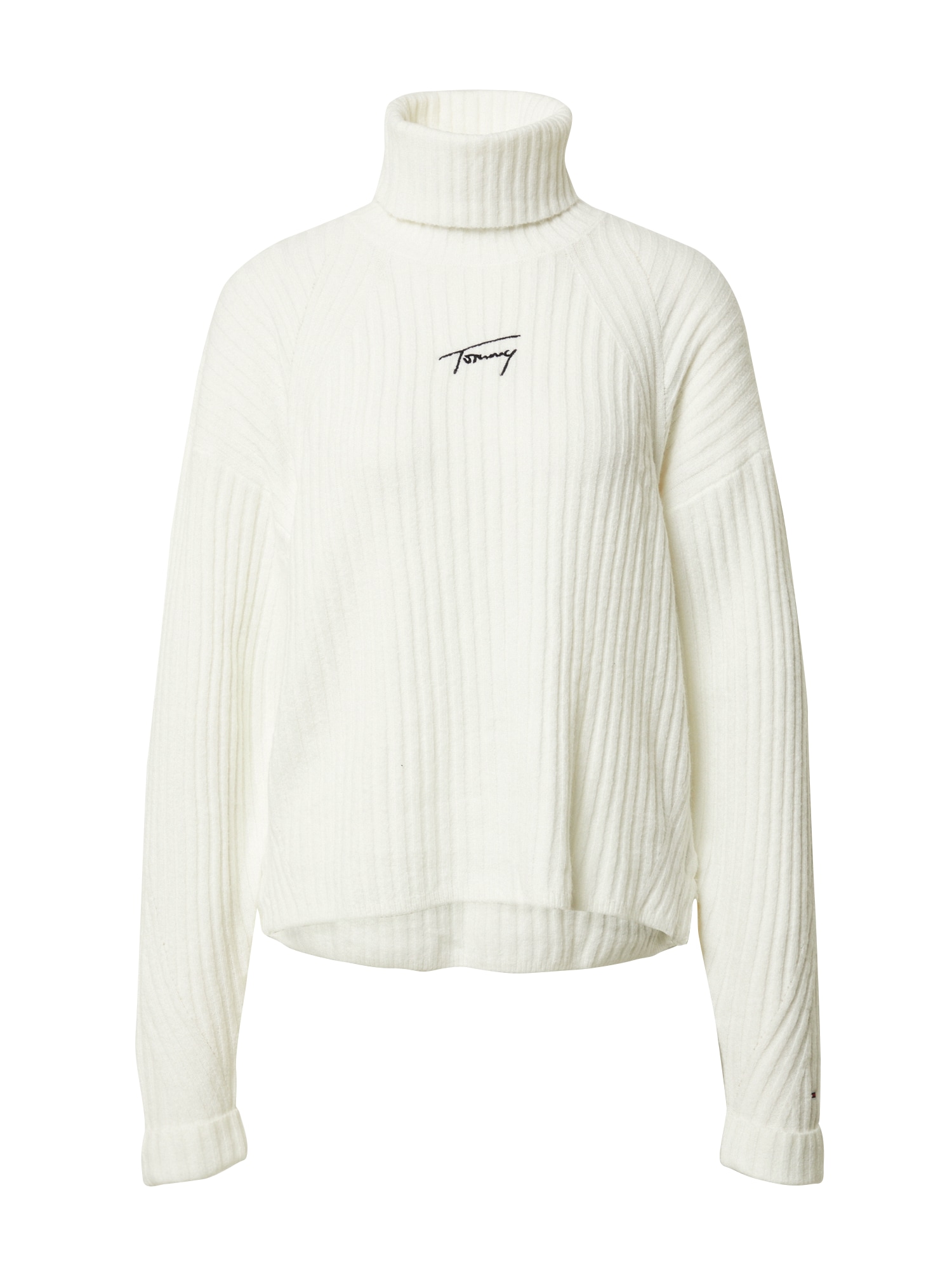 Tommy Jeans Pulover  črna / bela