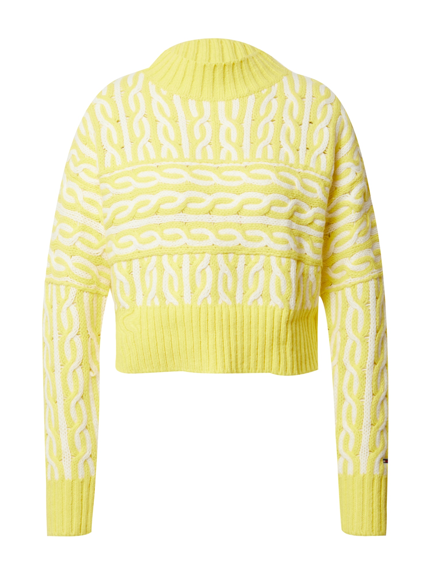 Tommy Jeans Pulover  limona / bela
