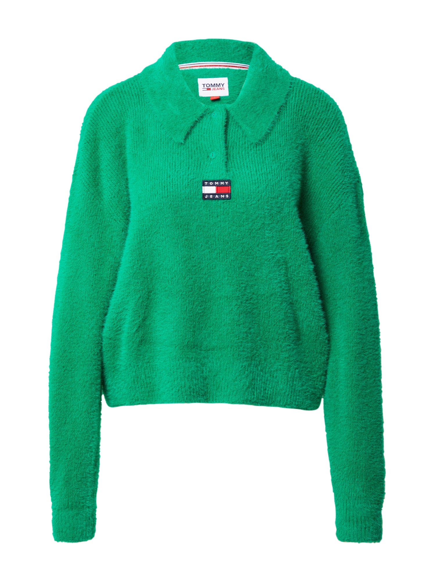 Tommy Jeans Pulover  zelena / mešane barve