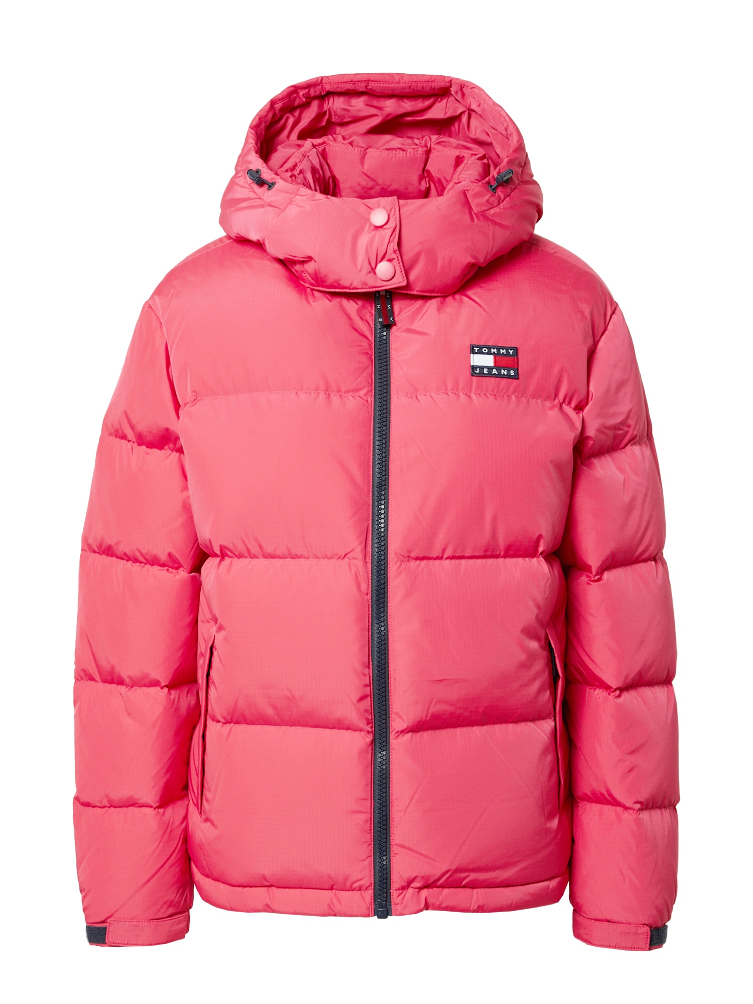 Tommy Jeans Zimska jakna 'Alaska'  modra / roza / rdeča / bela
