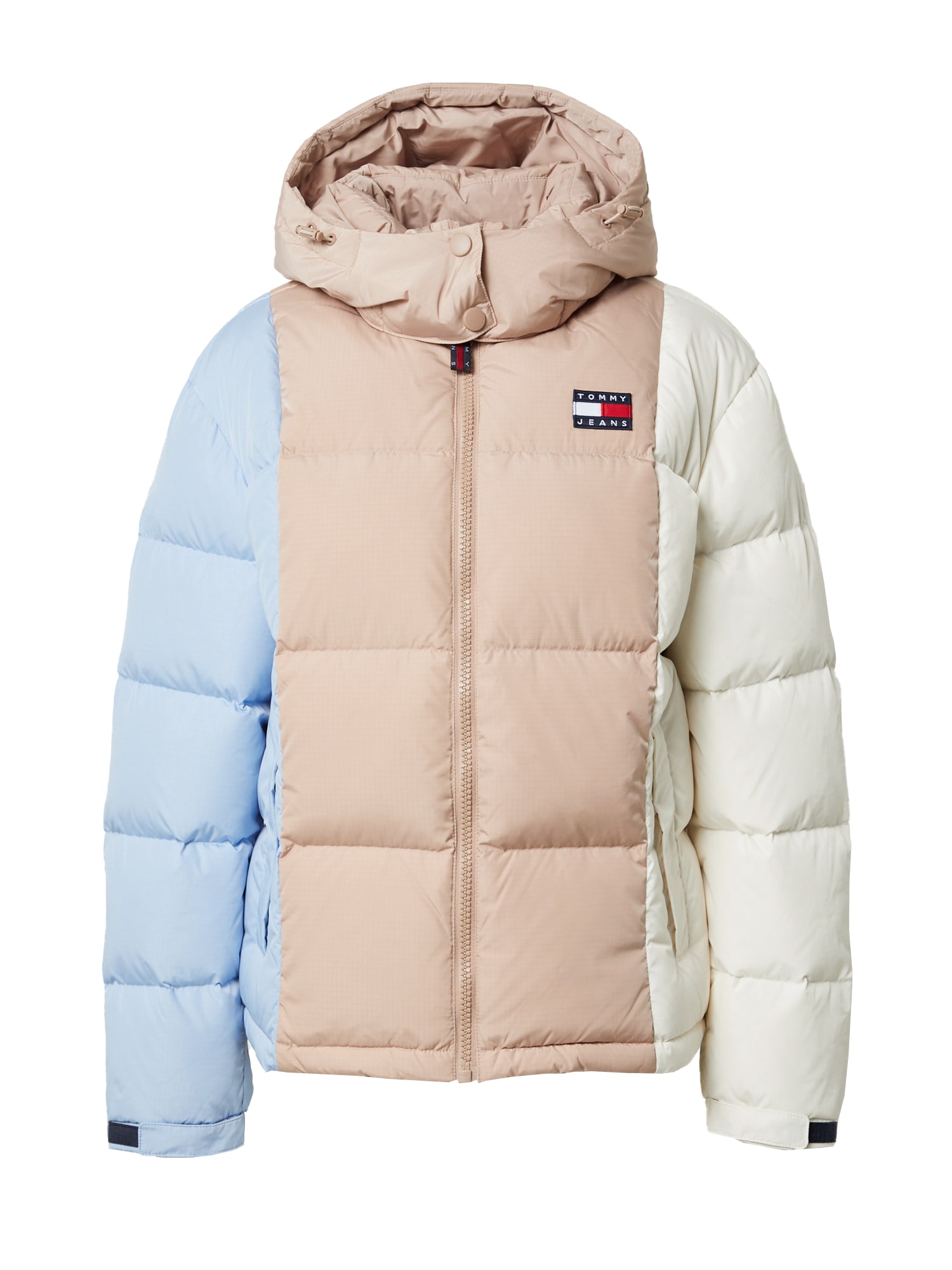 Tommy Jeans Zimska jakna 'Alaska'  nude / svetlo bež / mornarska / svetlo modra