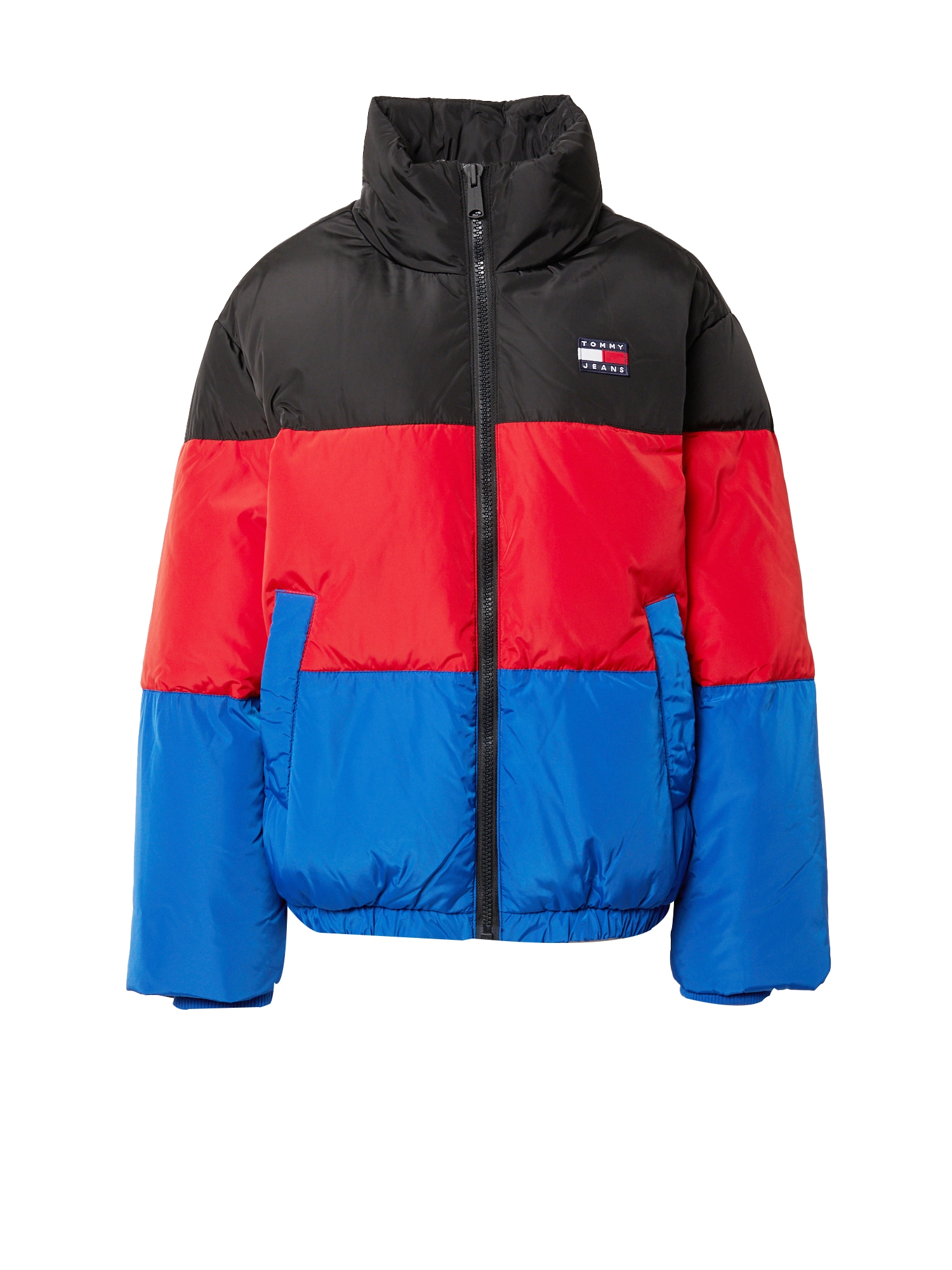 Tommy Jeans Zimska jakna  modra / rdeča / črna / bela
