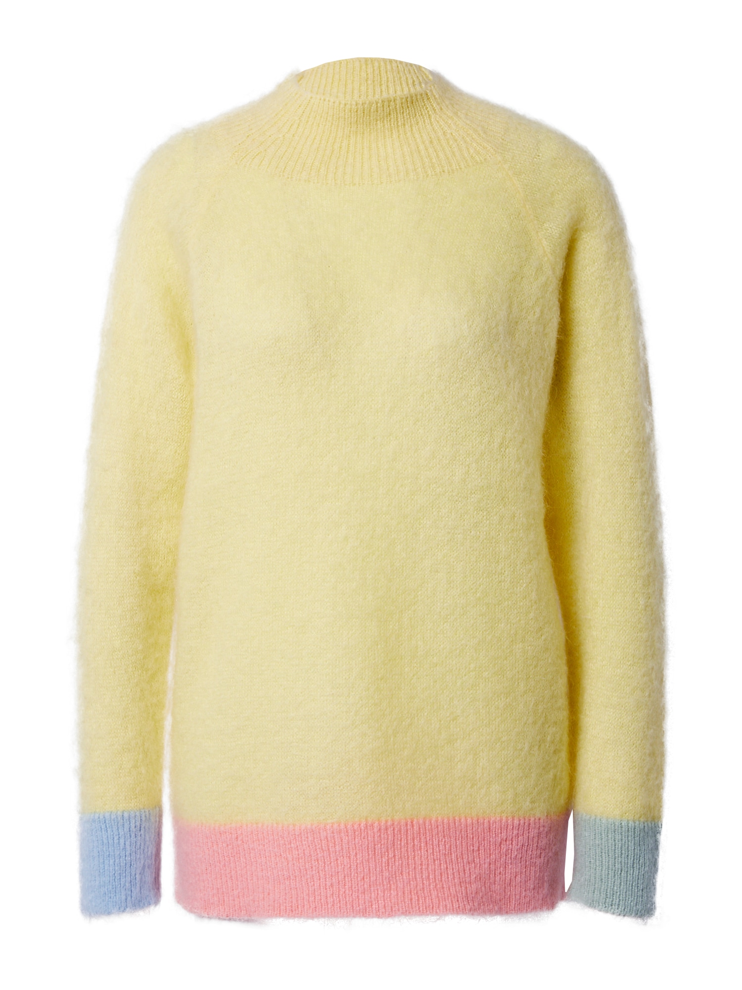UNITED COLORS OF BENETTON Pulover  pastelno modra / rumena / pastelno zelena / roza