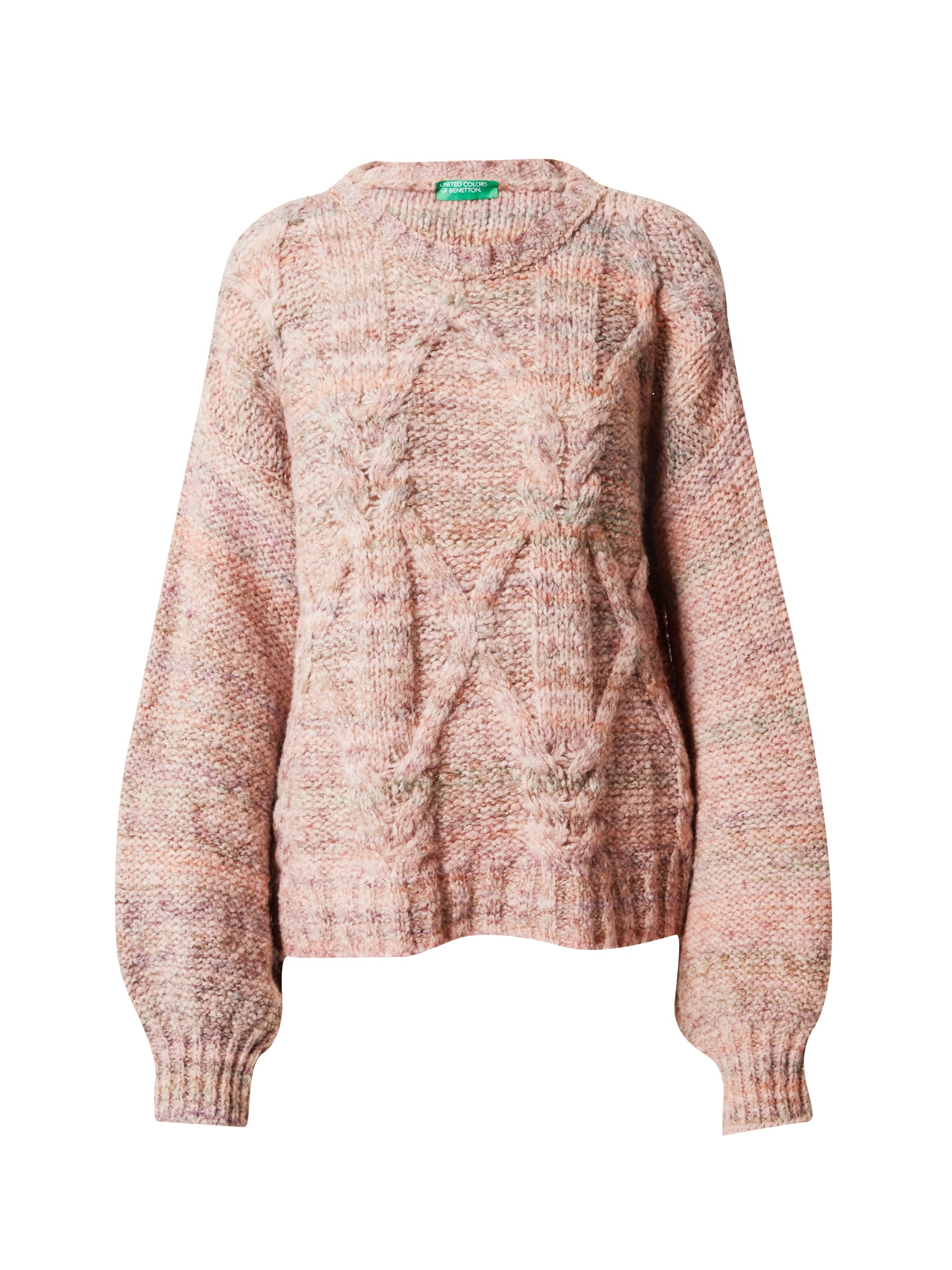 UNITED COLORS OF BENETTON Pulover  temno siva / roza