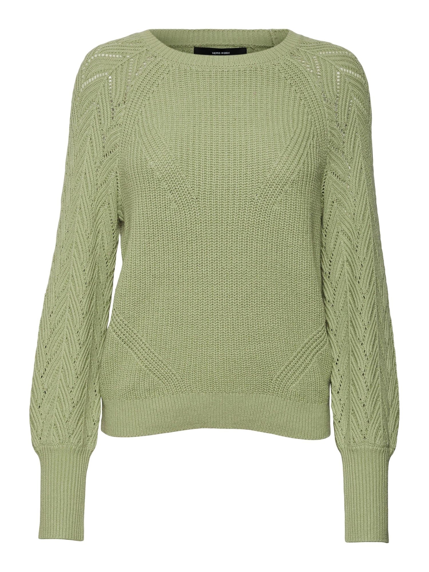 VERO MODA Pulover 'NICOLA'  pastelno zelena