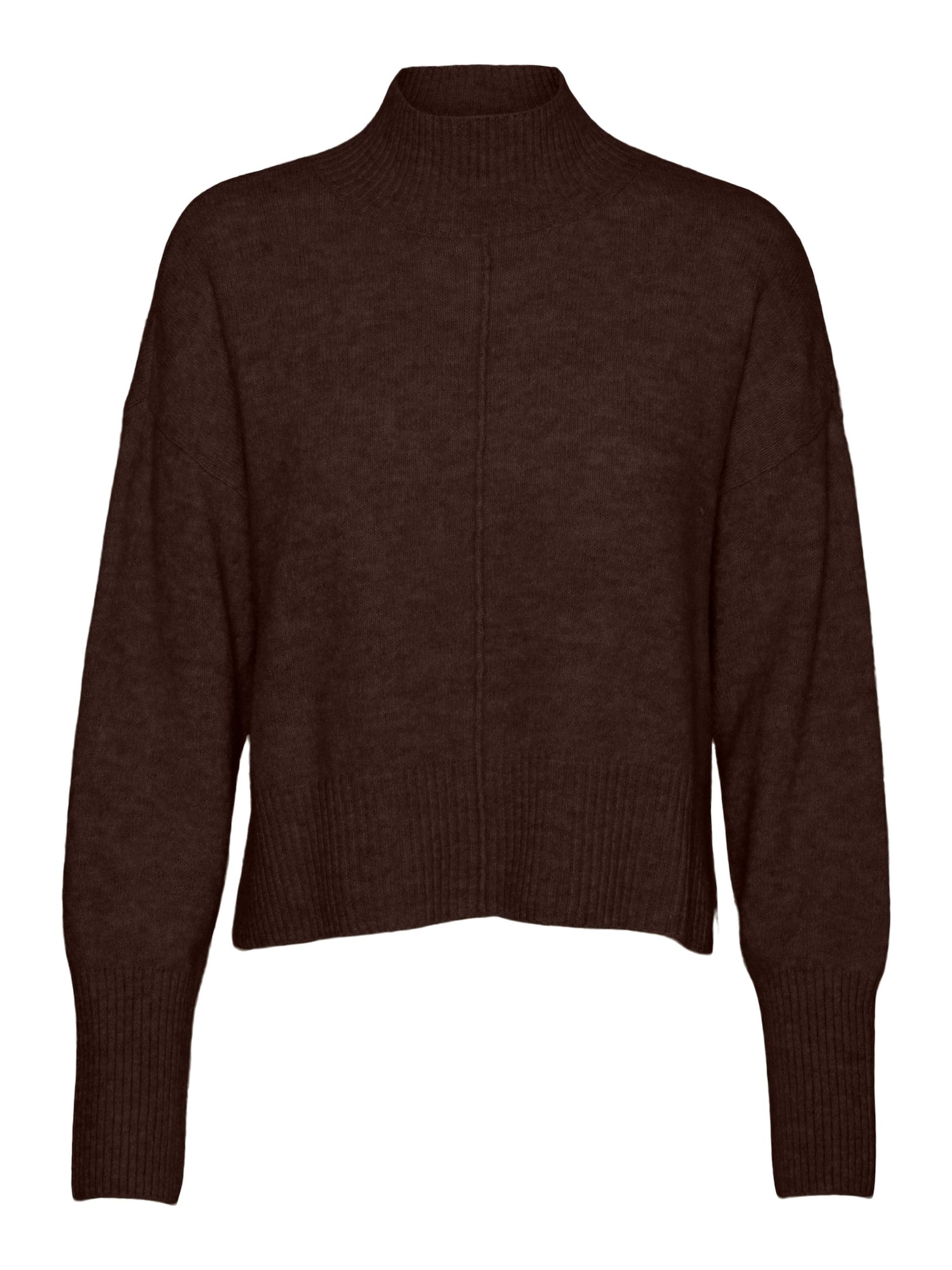 VERO MODA Pulover 'ViIla'  temno rjava