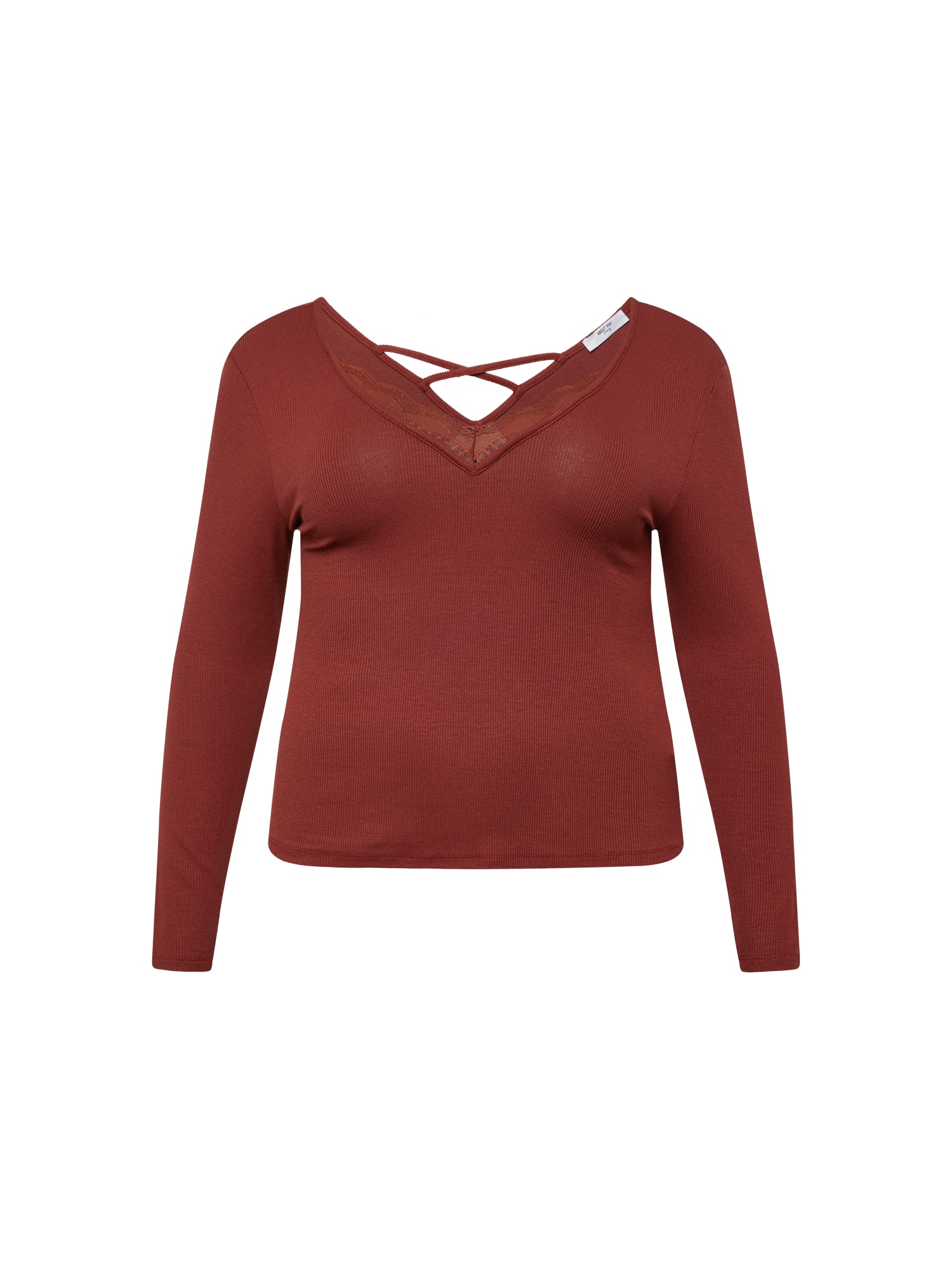 ABOUT YOU Curvy Majica 'Christina'  bordo