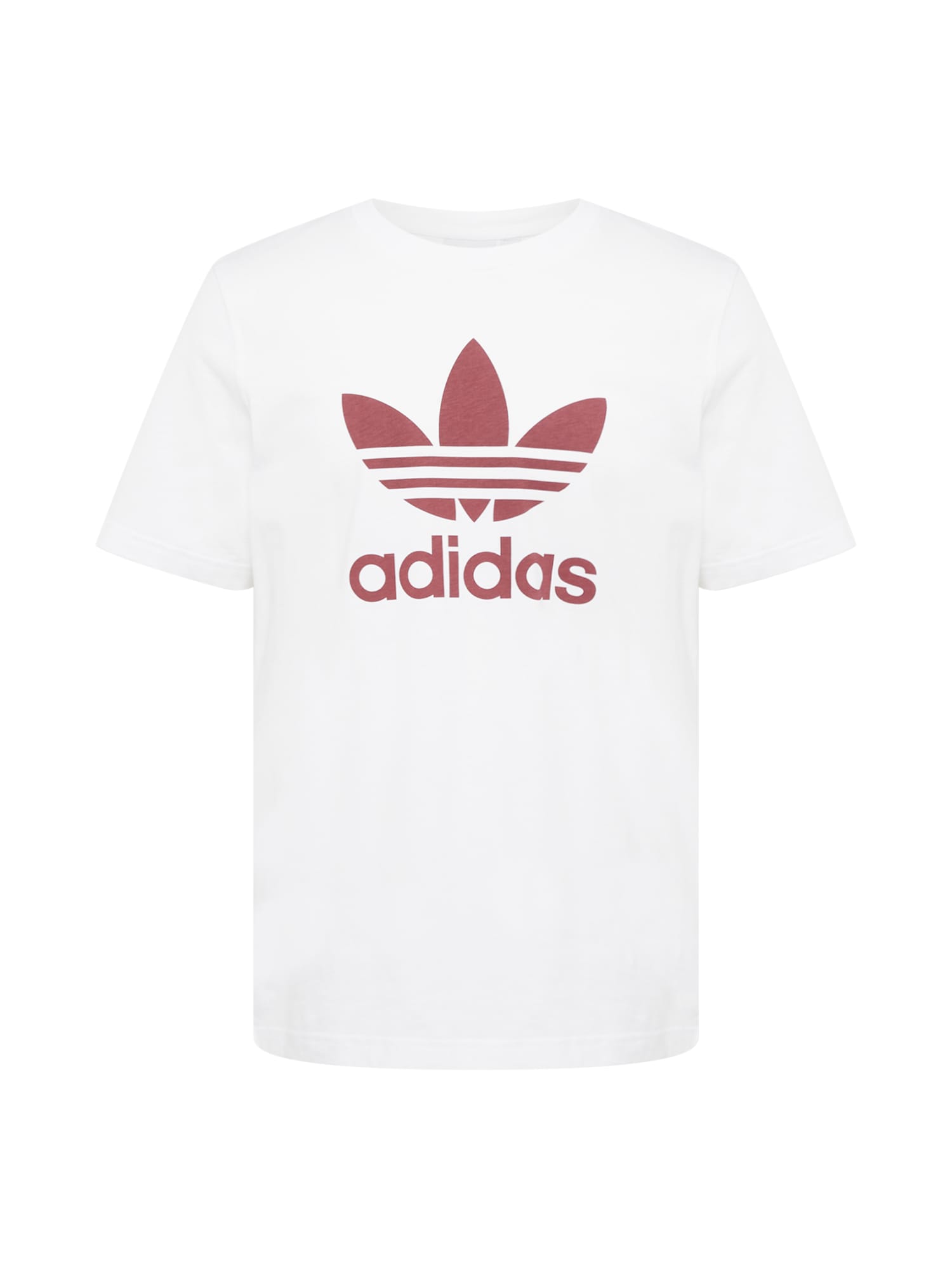 ADIDAS ORIGINALS Majica 'TREFOIL'  bordo / bela