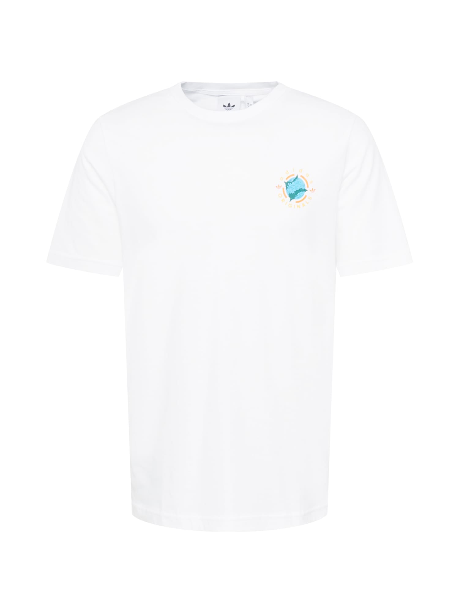 ADIDAS ORIGINALS Majica  svetlo modra / oranžna / črna / bela
