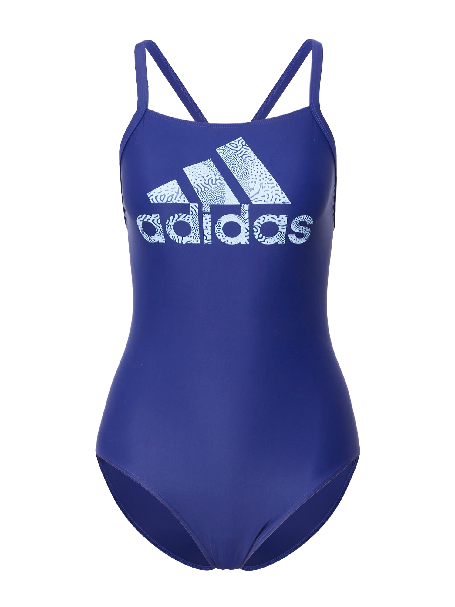 ADIDAS PERFORMANCE Športne enodelne kopalke  modra / bela