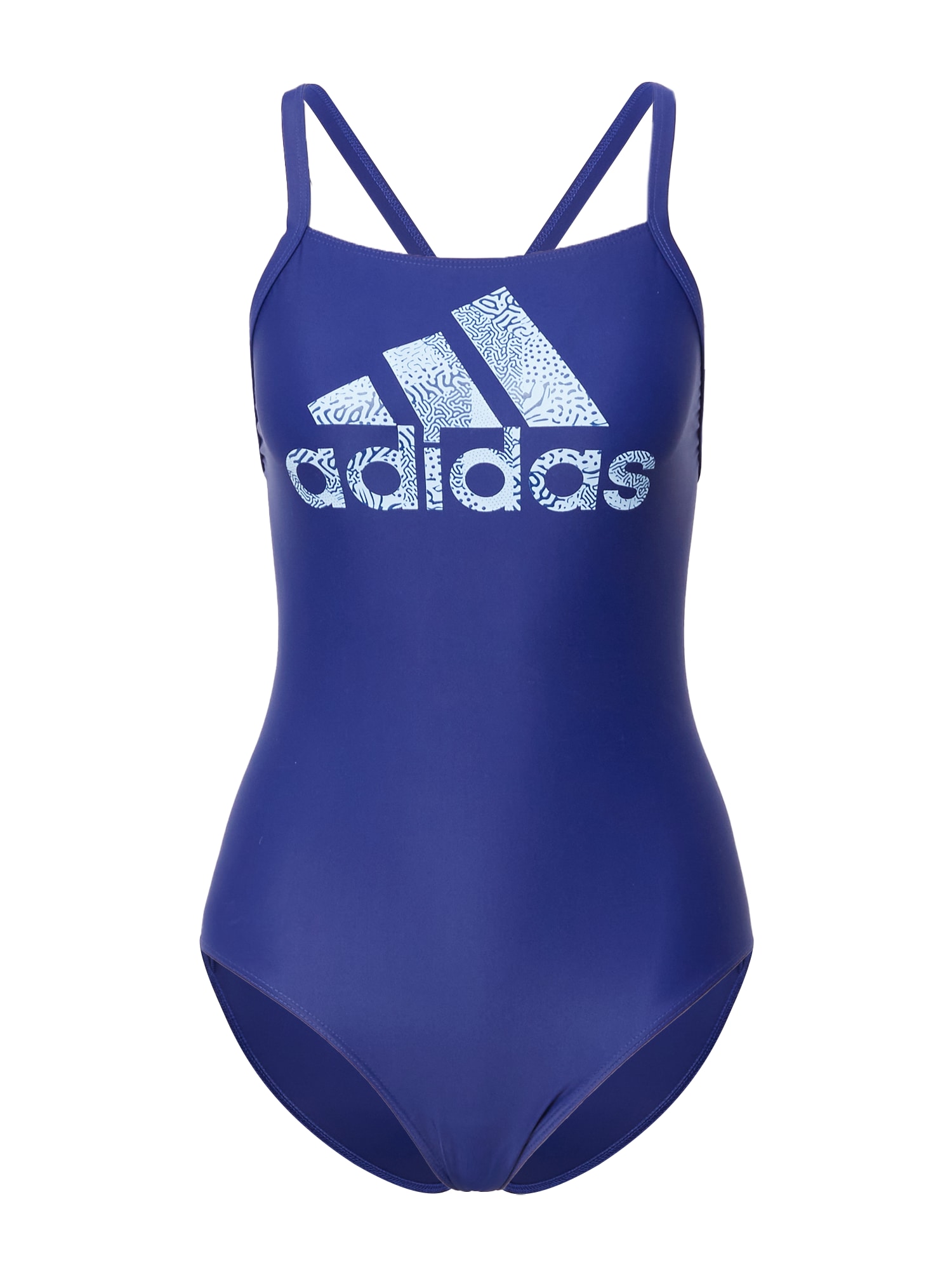 ADIDAS PERFORMANCE Športne enodelne kopalke  modra / bela