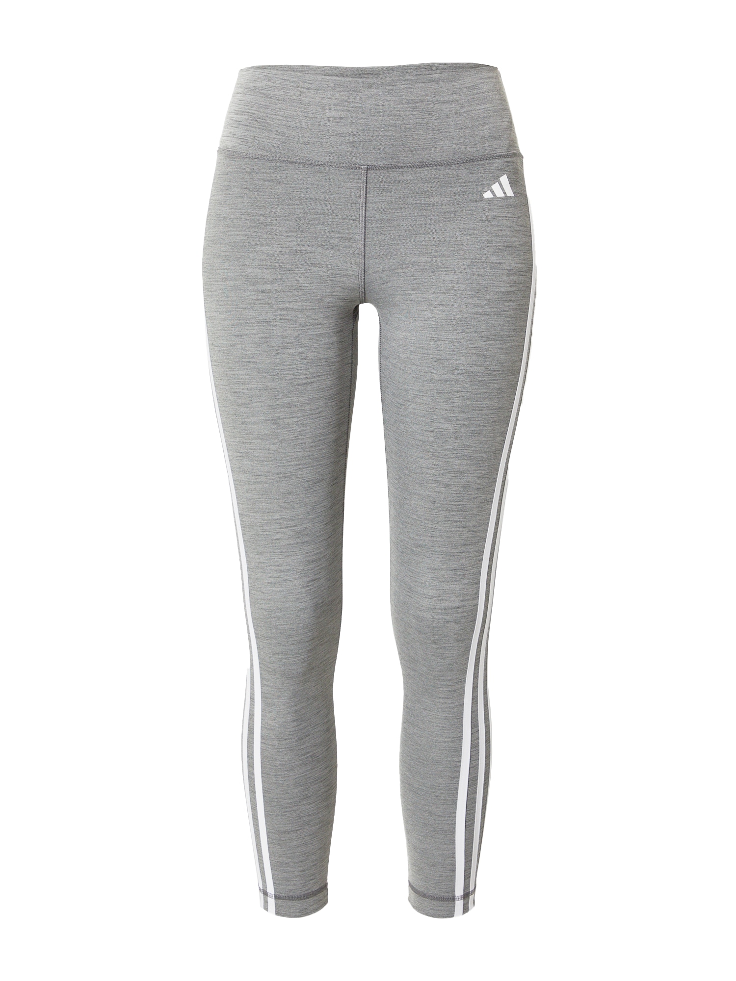 ADIDAS PERFORMANCE Športne hlače  pegasto siva / bela
