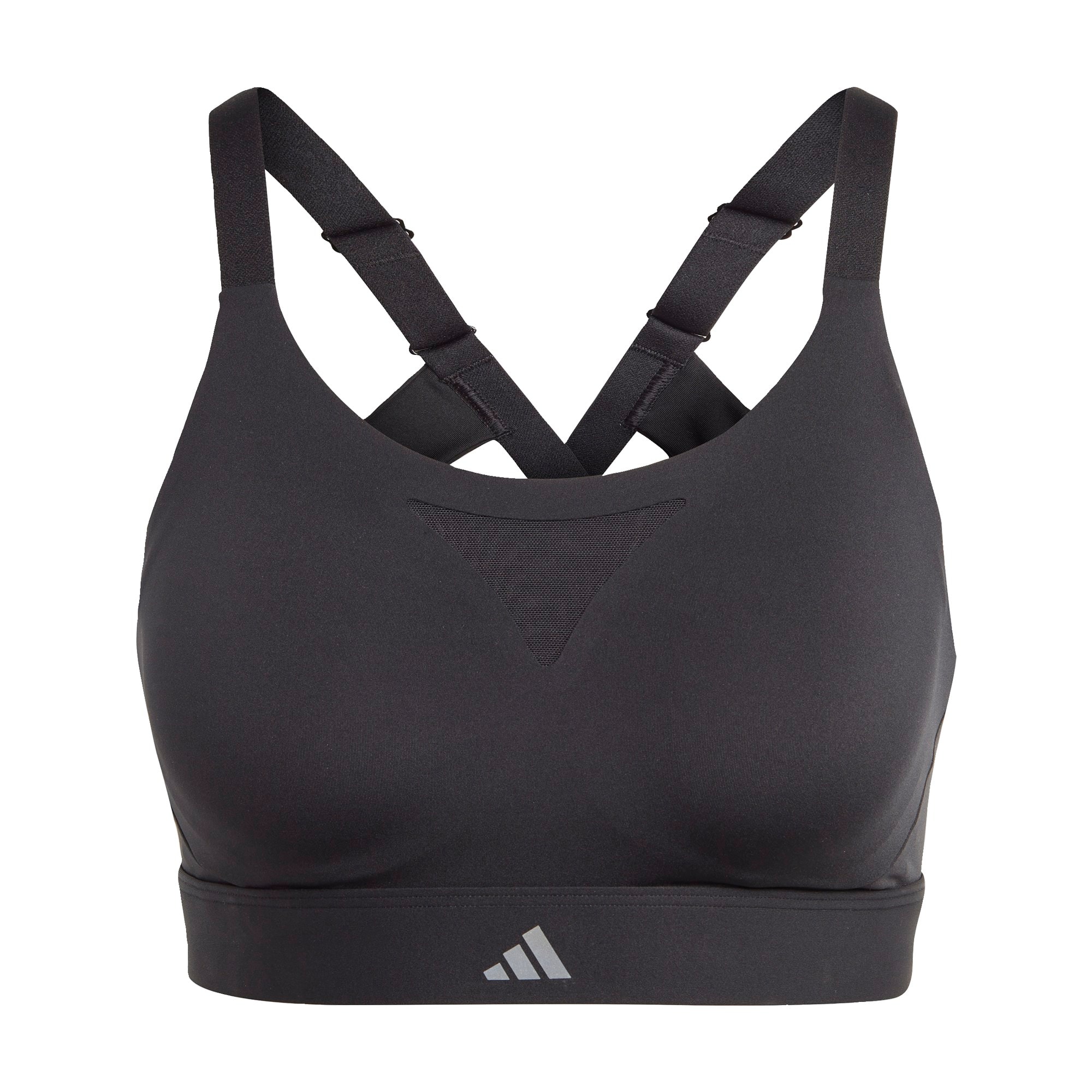 ADIDAS PERFORMANCE Športni nederček  črna / bela