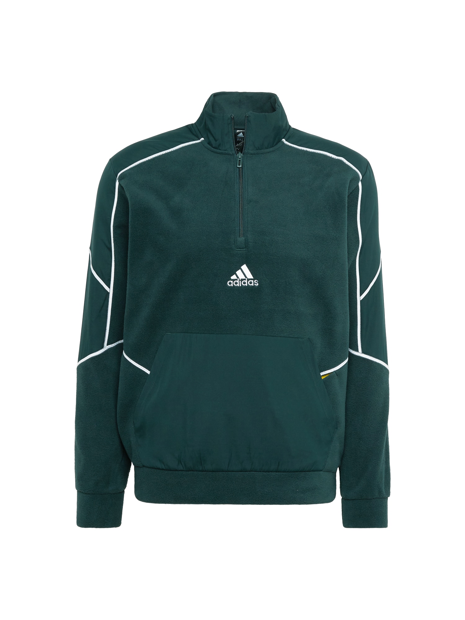 ADIDAS SPORTSWEAR Športna majica  temno zelena / bela