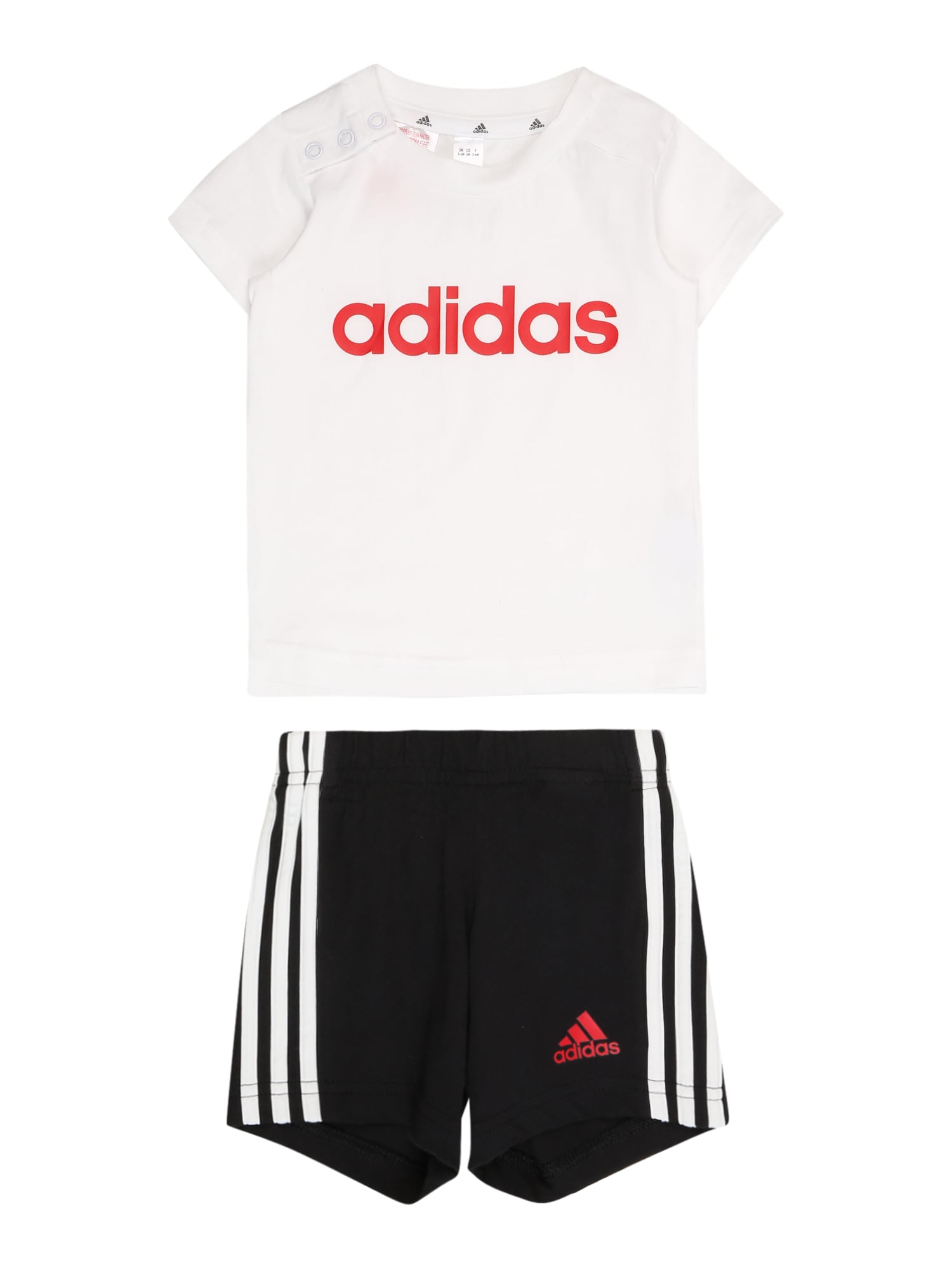 ADIDAS SPORTSWEAR Športna trenirka  rdeča / črna / bela