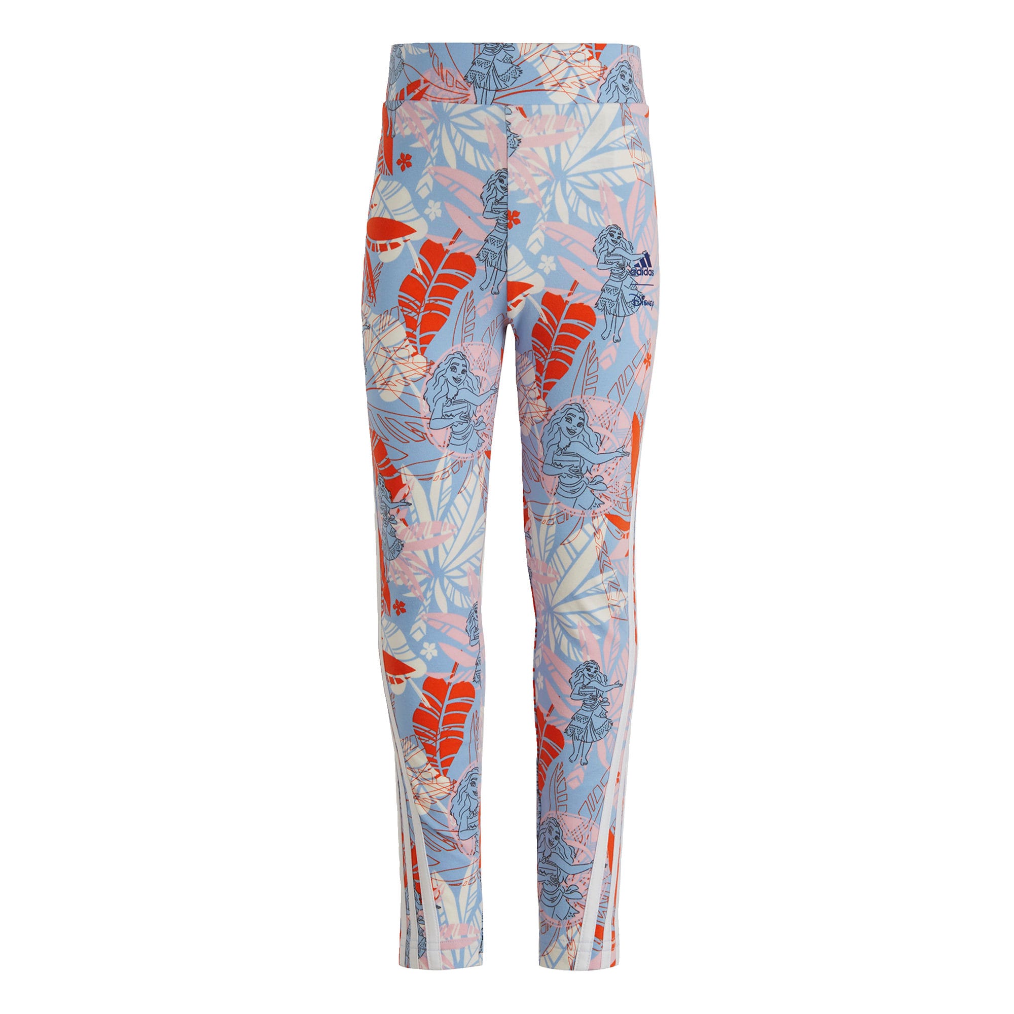 ADIDAS SPORTSWEAR Športne hlače 'Disney Vaiana'  svetlo modra / jastog / rosé / off-bela