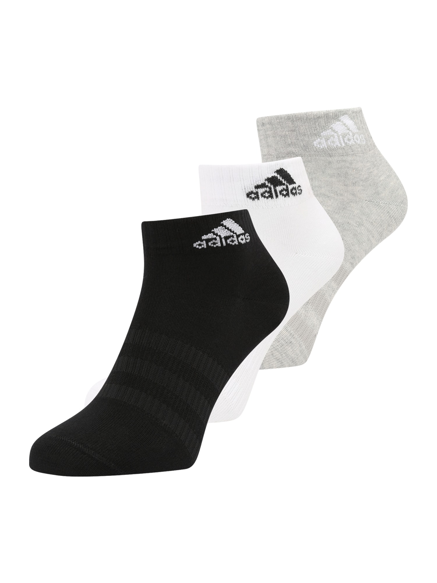 ADIDAS SPORTSWEAR Športne nogavice  siva / črna / bela