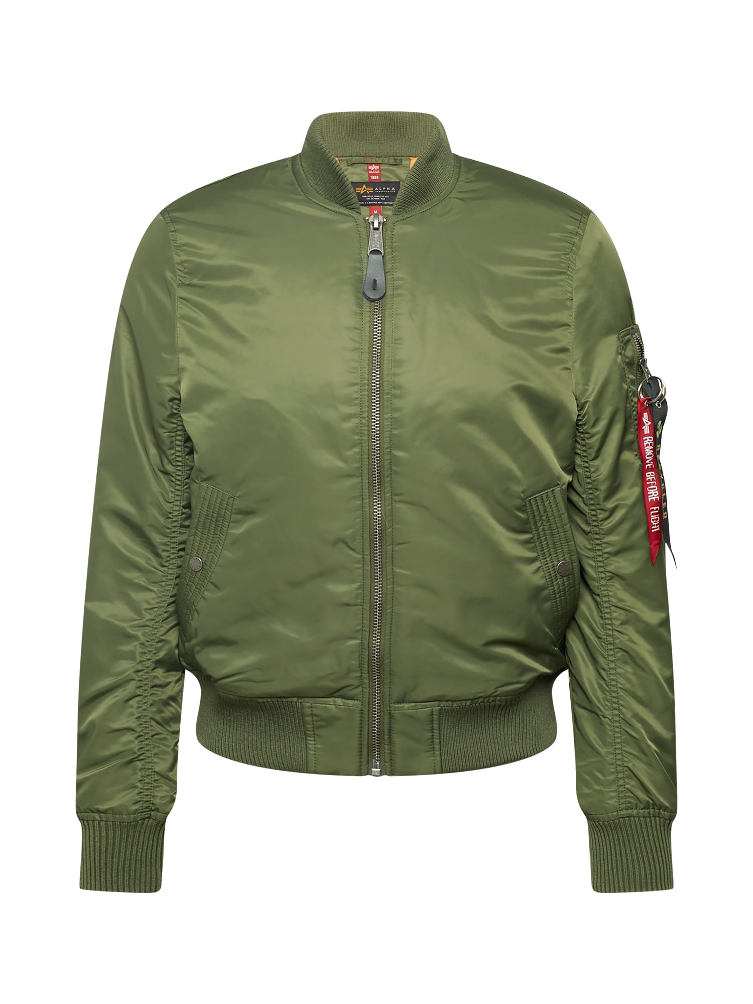 ALPHA INDUSTRIES Prehodna jakna  oliva / rdeča