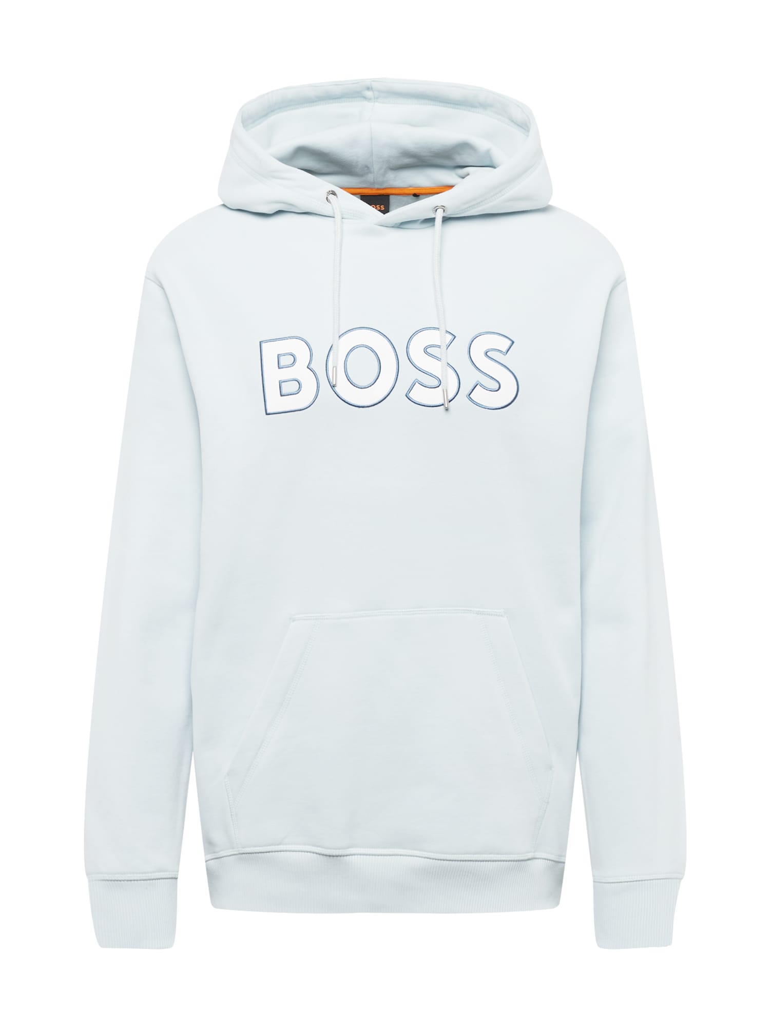 BOSS Orange Majica 'Welogox'  modra / pastelno modra / bela