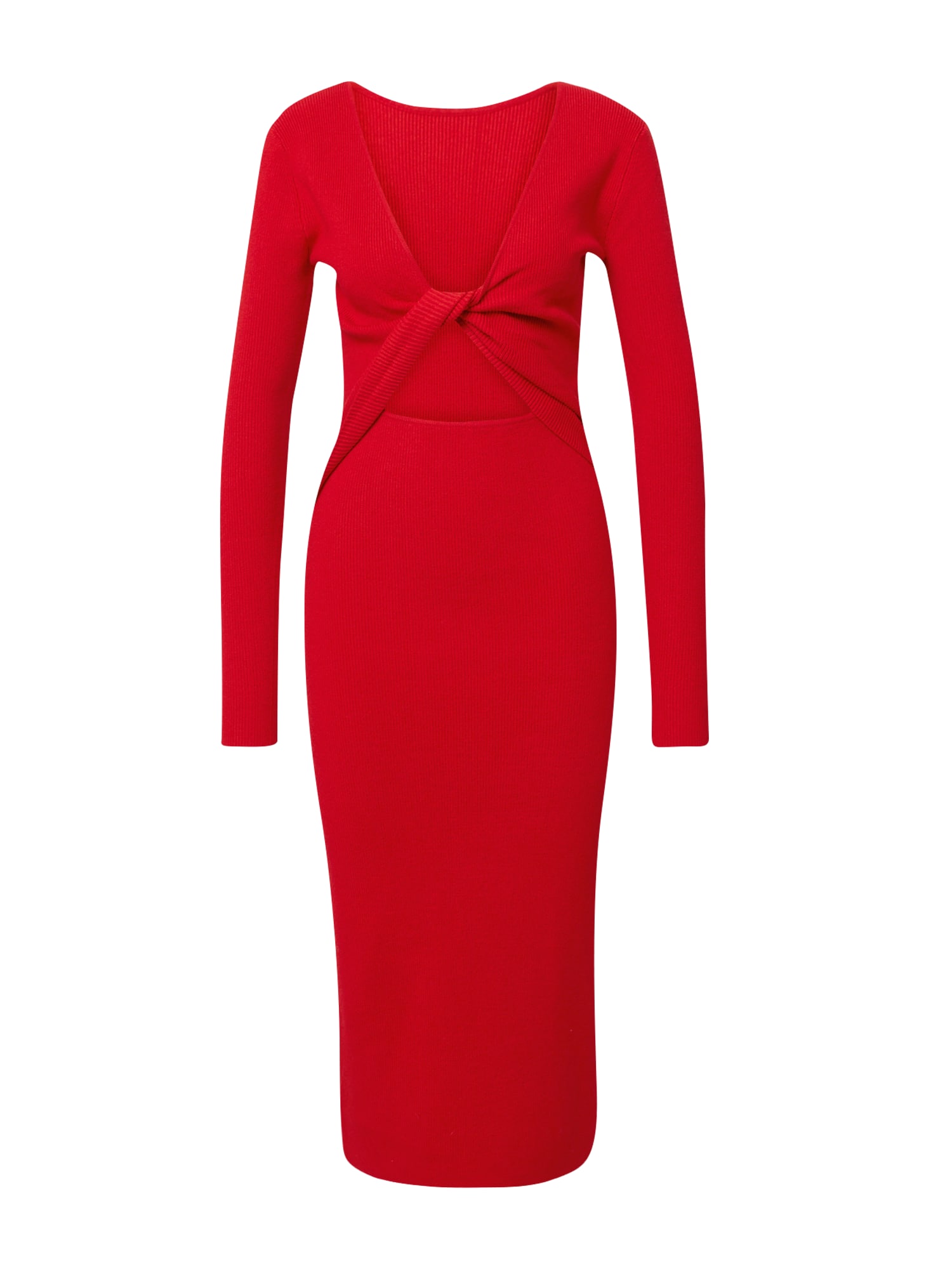 BZR Pletena obleka 'Lela Jenner'  rdeča