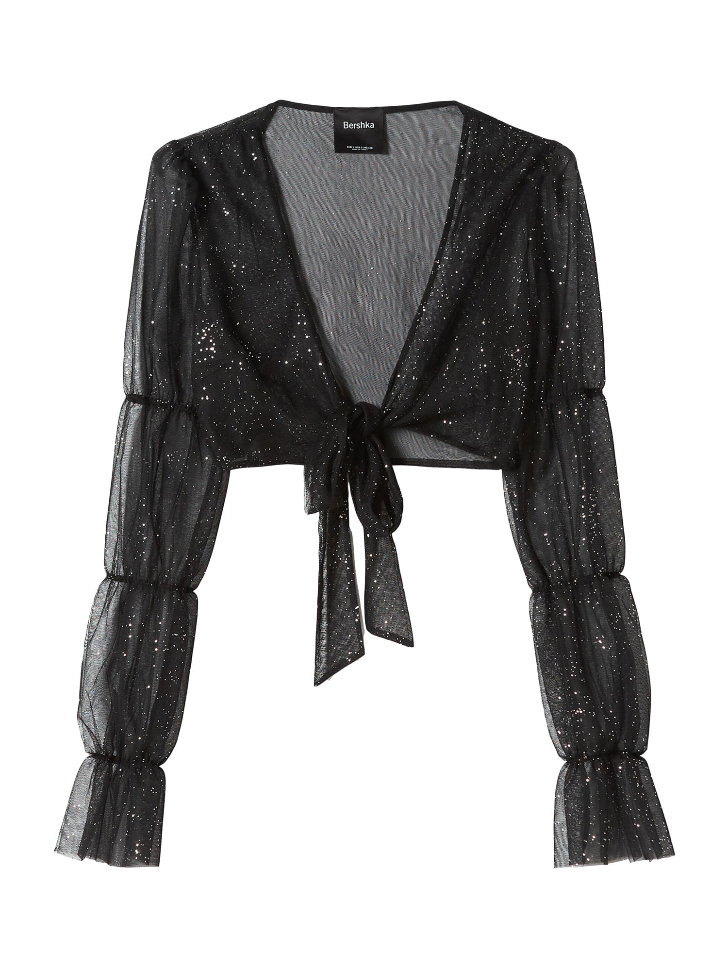 Bershka Bluza  črna