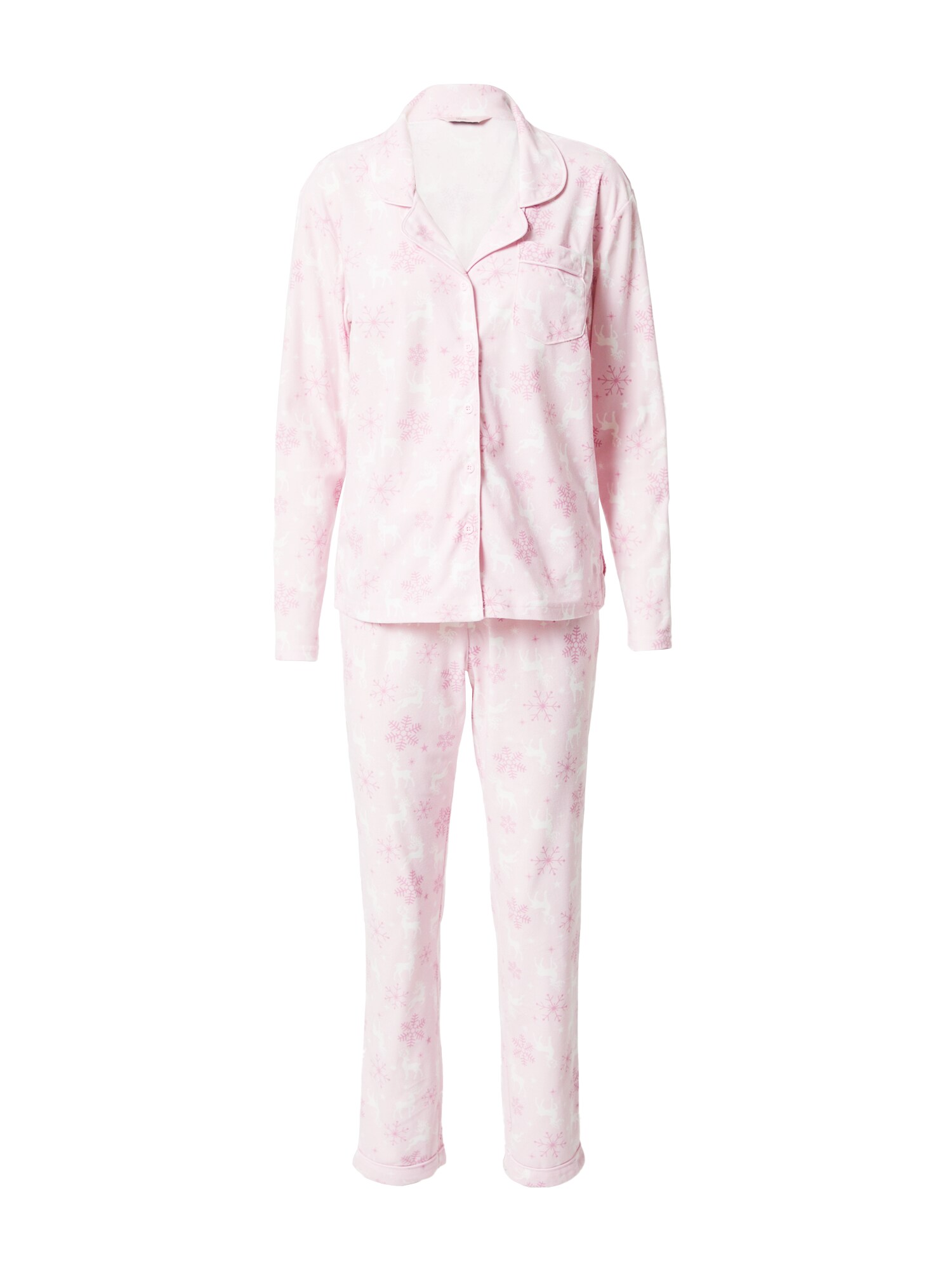 Boux Avenue Pižama 'SNOWFLAKE'  pastelno roza / svetlo roza / bela