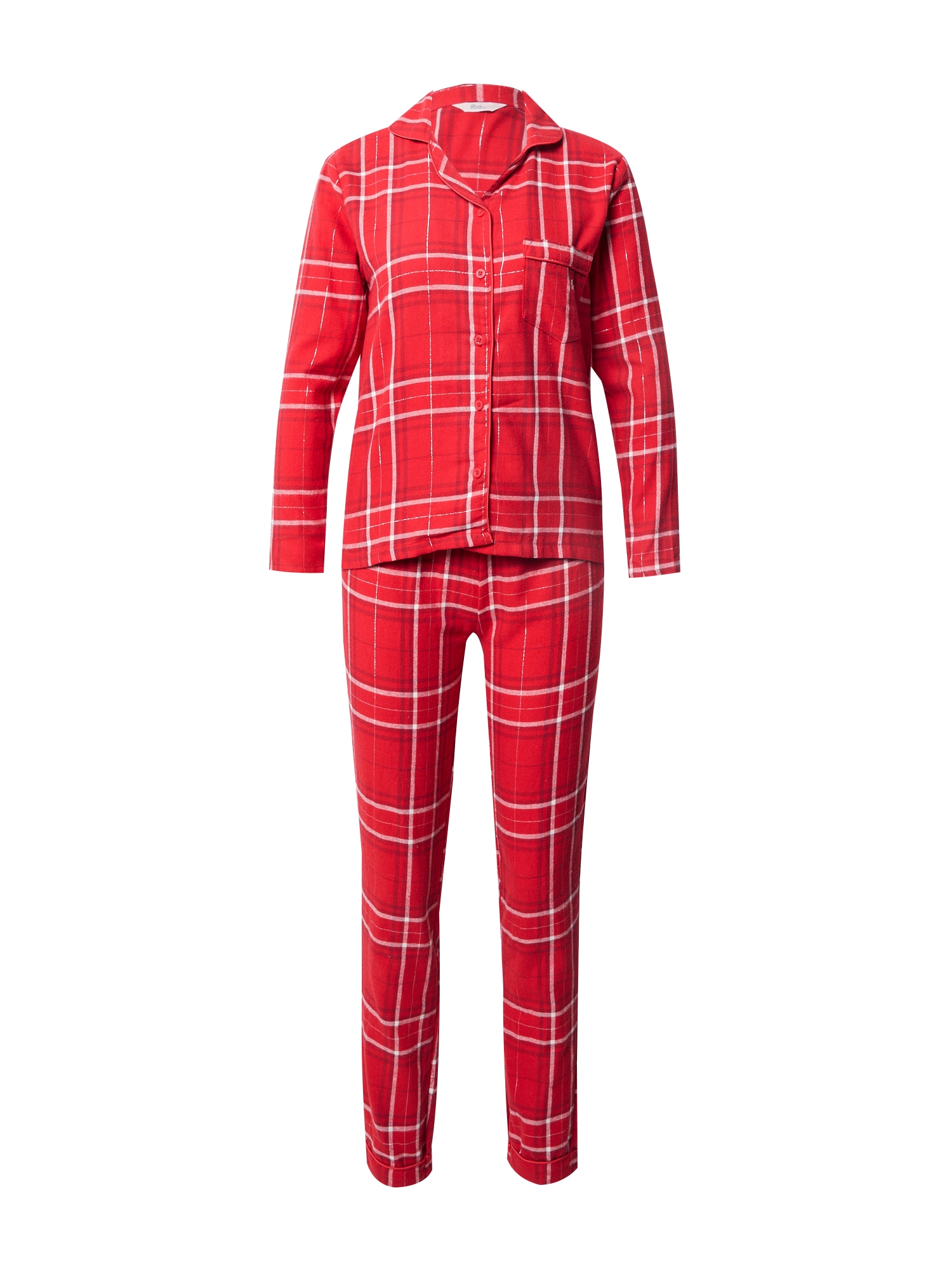 Boux Avenue Pižama  rdeča / temno rdeča / bela