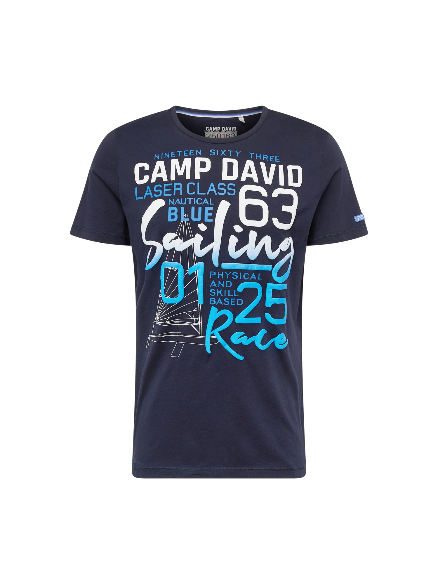 CAMP DAVID Majica  modra / bela