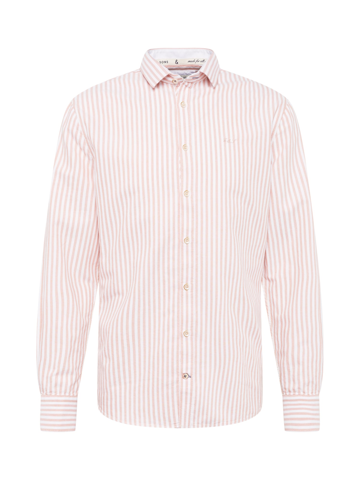 COLOURS & SONS Srajca 'Oxford'  losos / off-bela
