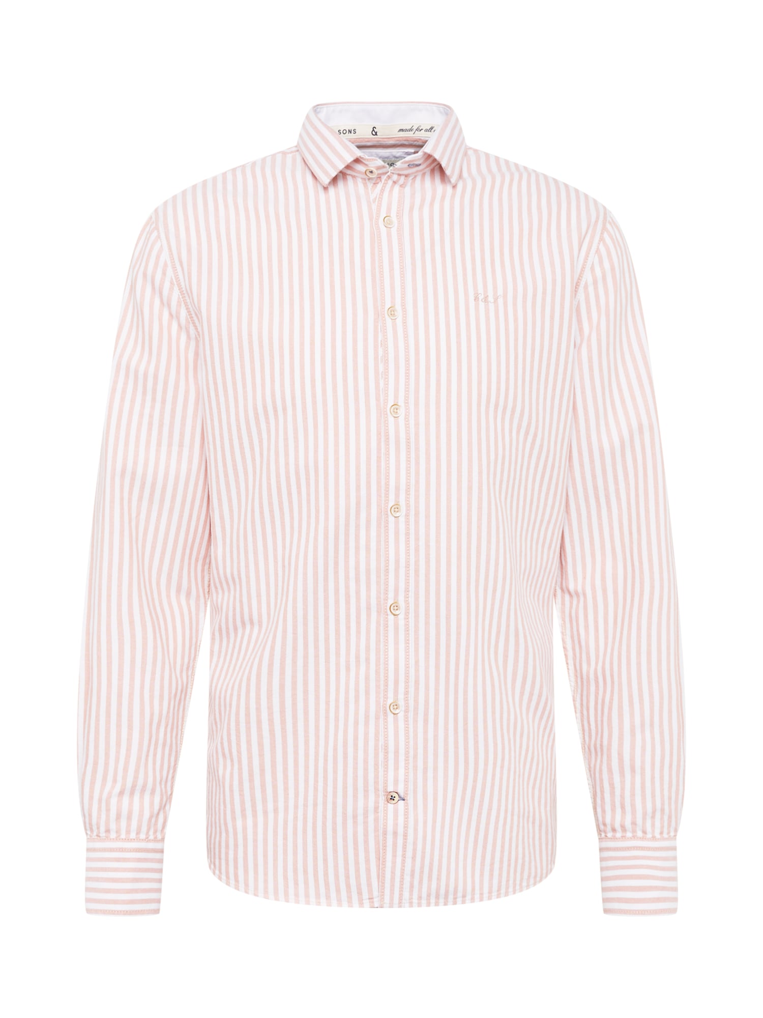 COLOURS & SONS Srajca 'Oxford'  losos / off-bela