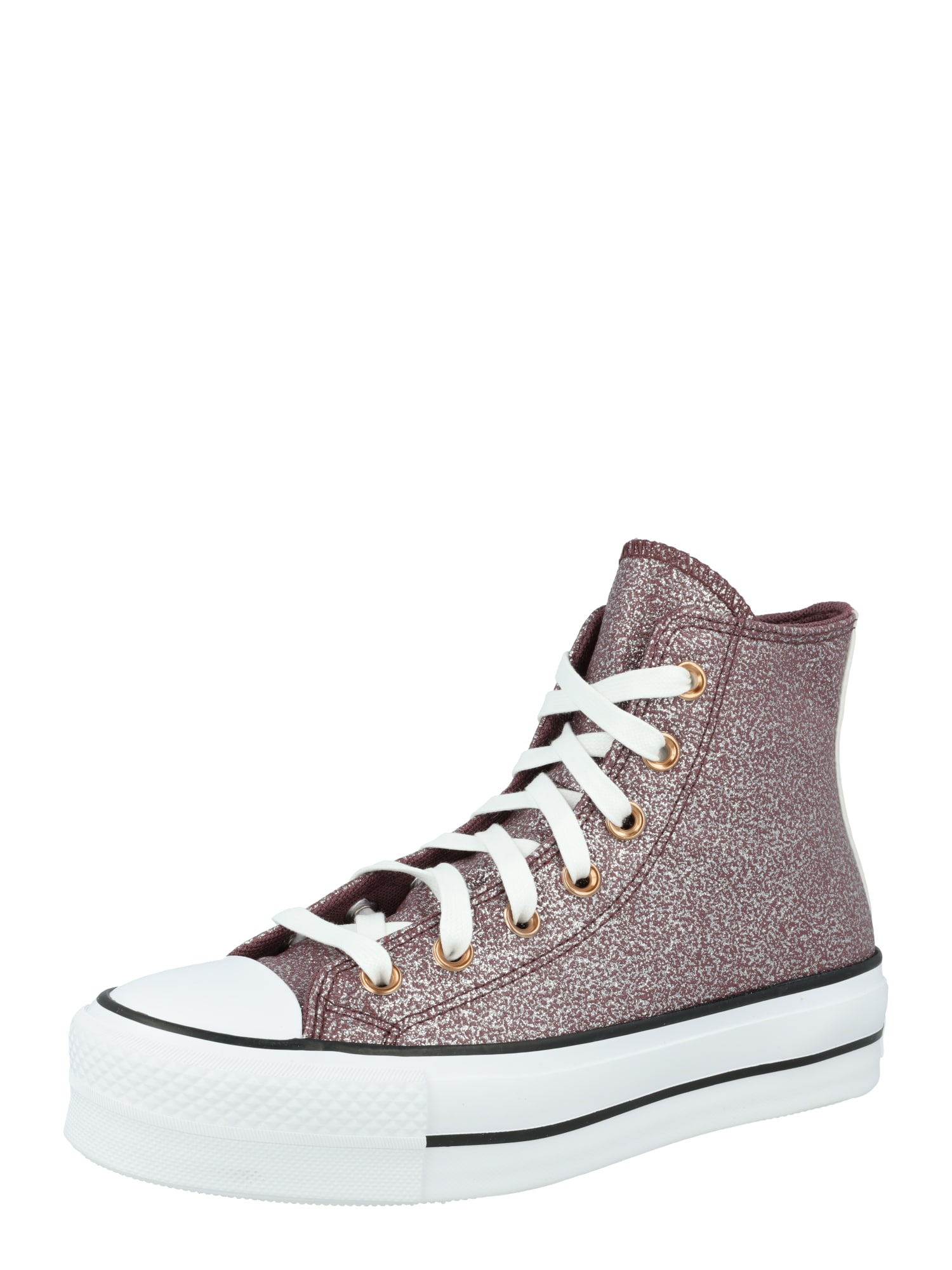 CONVERSE Visoke superge 'Chuck Taylor All Star'  bronasta / bordo / srebrna / bela