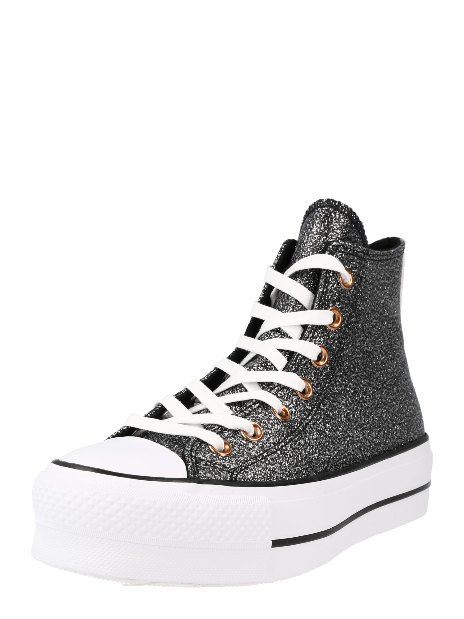 CONVERSE Visoke superge 'Chuck Taylor All Star'  rjasto rjava / črna / srebrna / bela