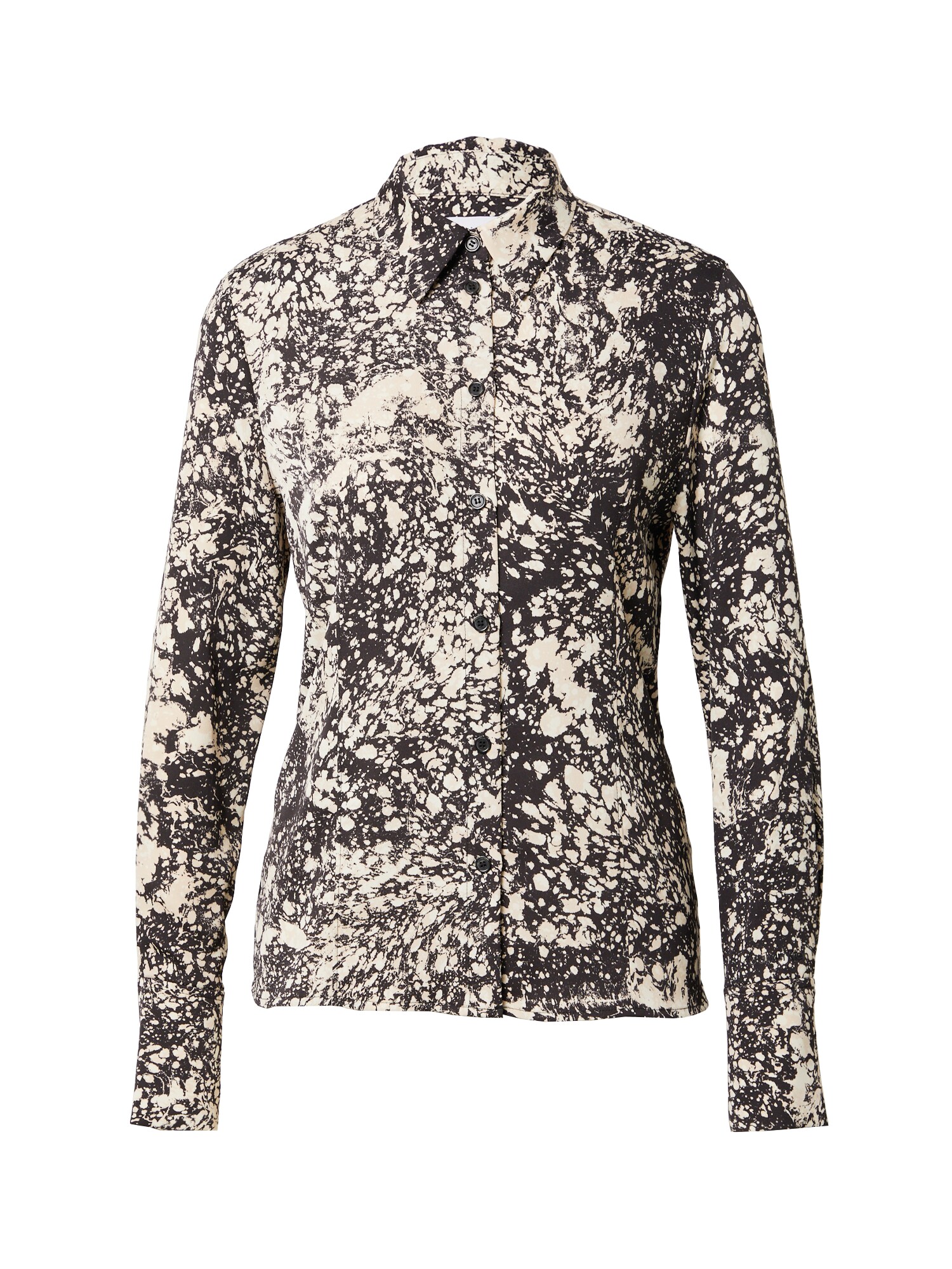 Calvin Klein Bluza  bež / črna / bela