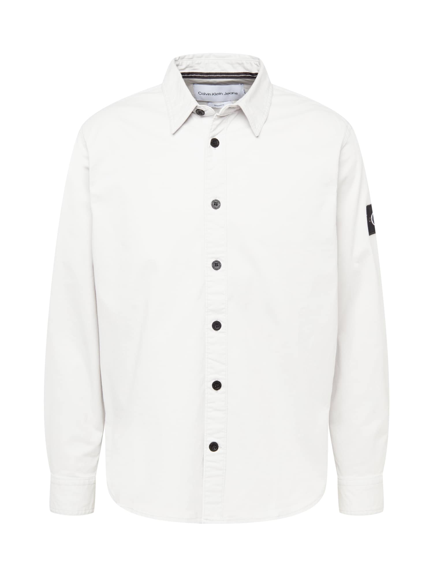 Calvin Klein Jeans Srajca  svetlo siva / črna / bela