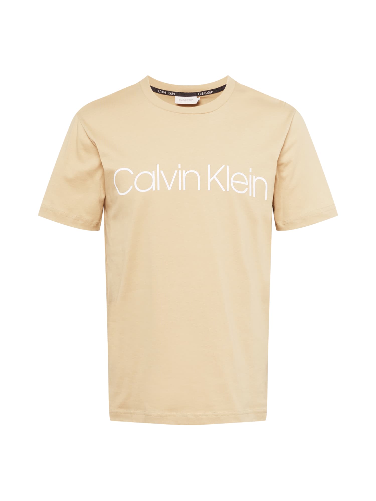 Calvin Klein Majica  bež / bela