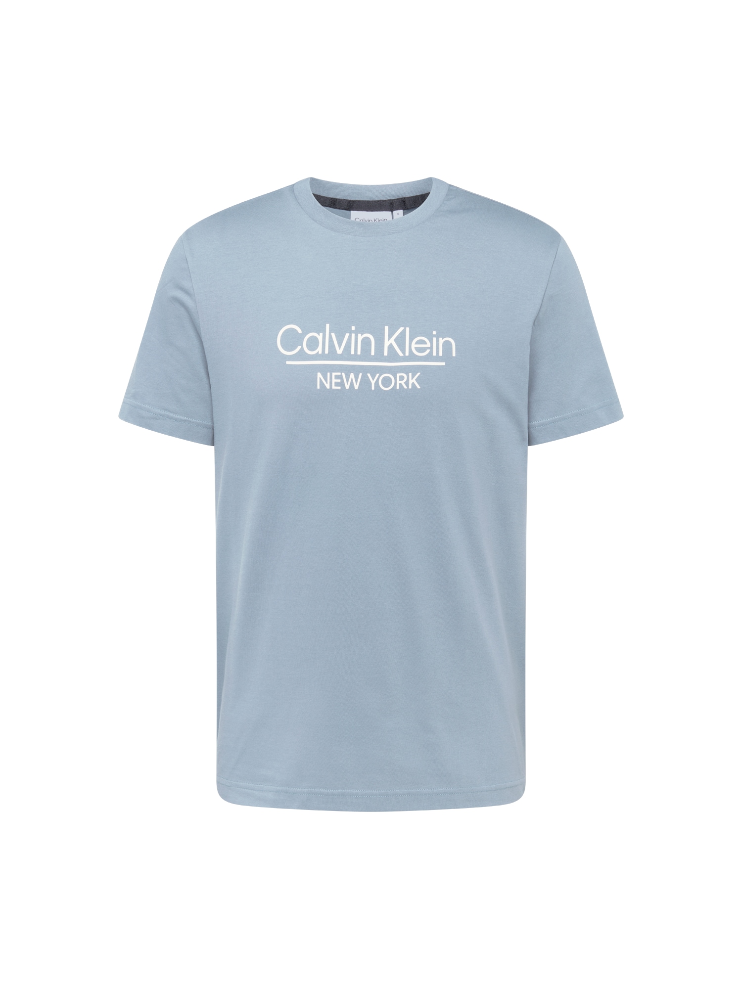 Calvin Klein Majica  golobje modra / bela